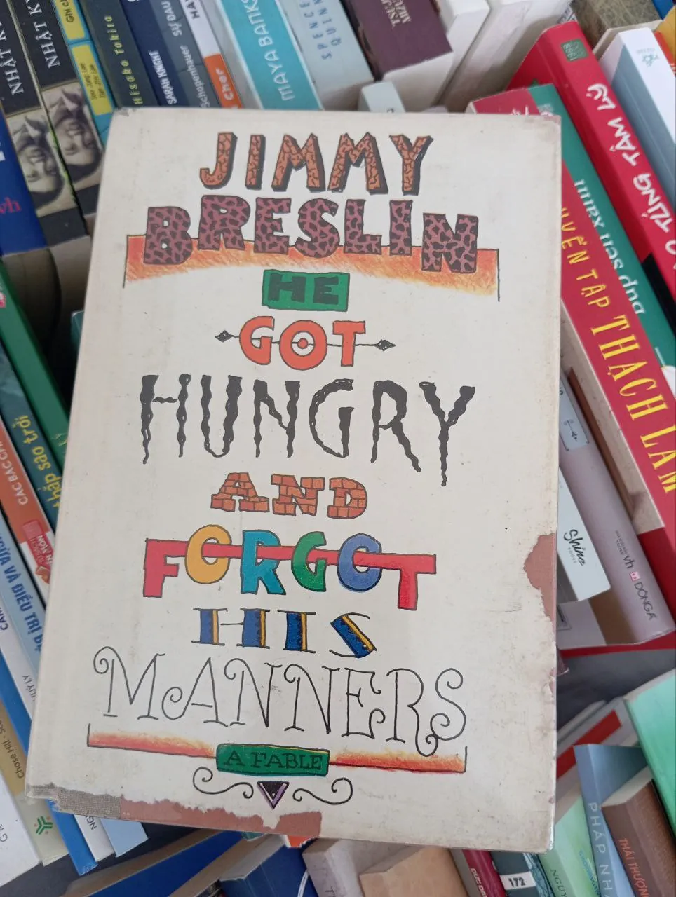 He got hungry and forgot his manners