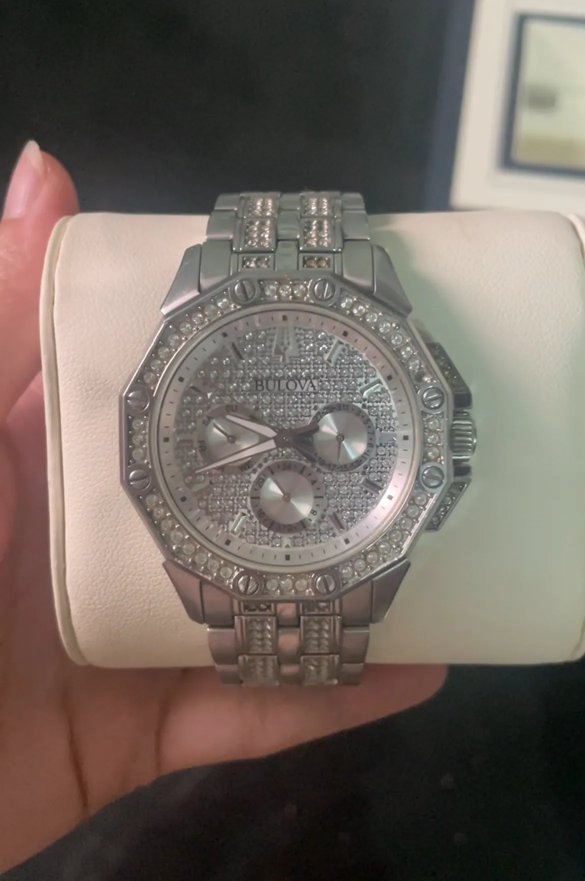 Đồng hồ cơ BULOVA đính đá