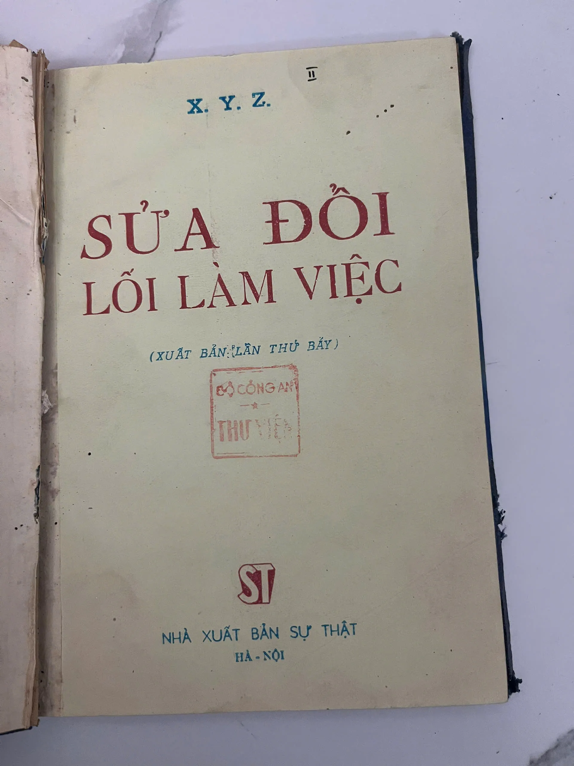 Sửa đổi lối làm việc – X.Y.Z (Hồ Chí Minh)
