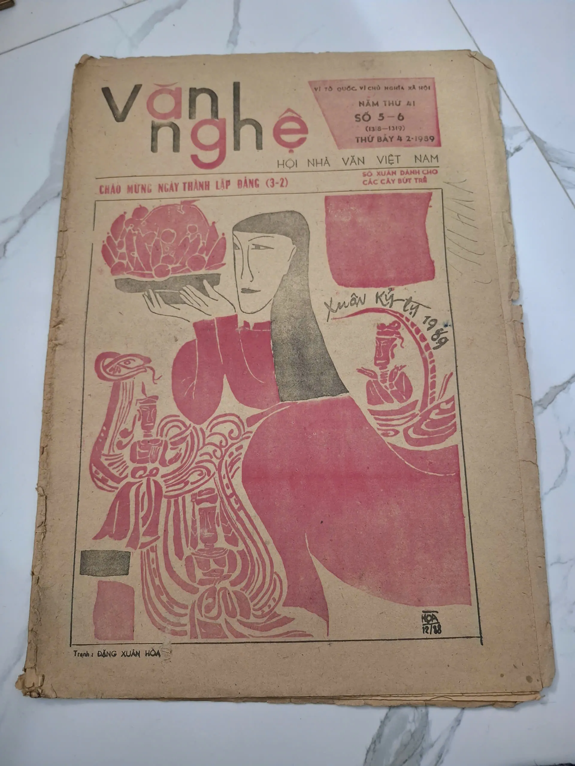 Báo Văn Nghệ số Xuân Kỷ Tỵ (Số 5-6/1989) - Đặng Xuân Hòa - Tạp chí Văn học Nghệ thuật