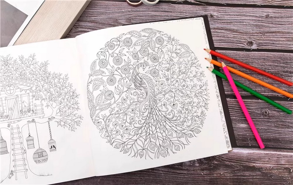 Tập Tô Màu Khu vườn bí mật Coloring Book Secret Garden 528166