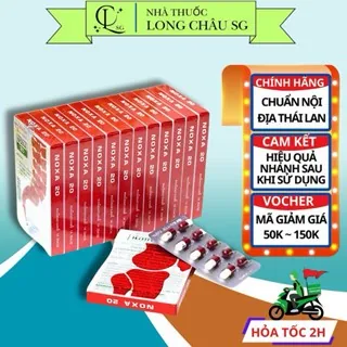 Viên uống noxa 20 Thái Lan chính hãng, giảm đau xương khớp, thoát vị đĩa đệm lốc 12 hộp
