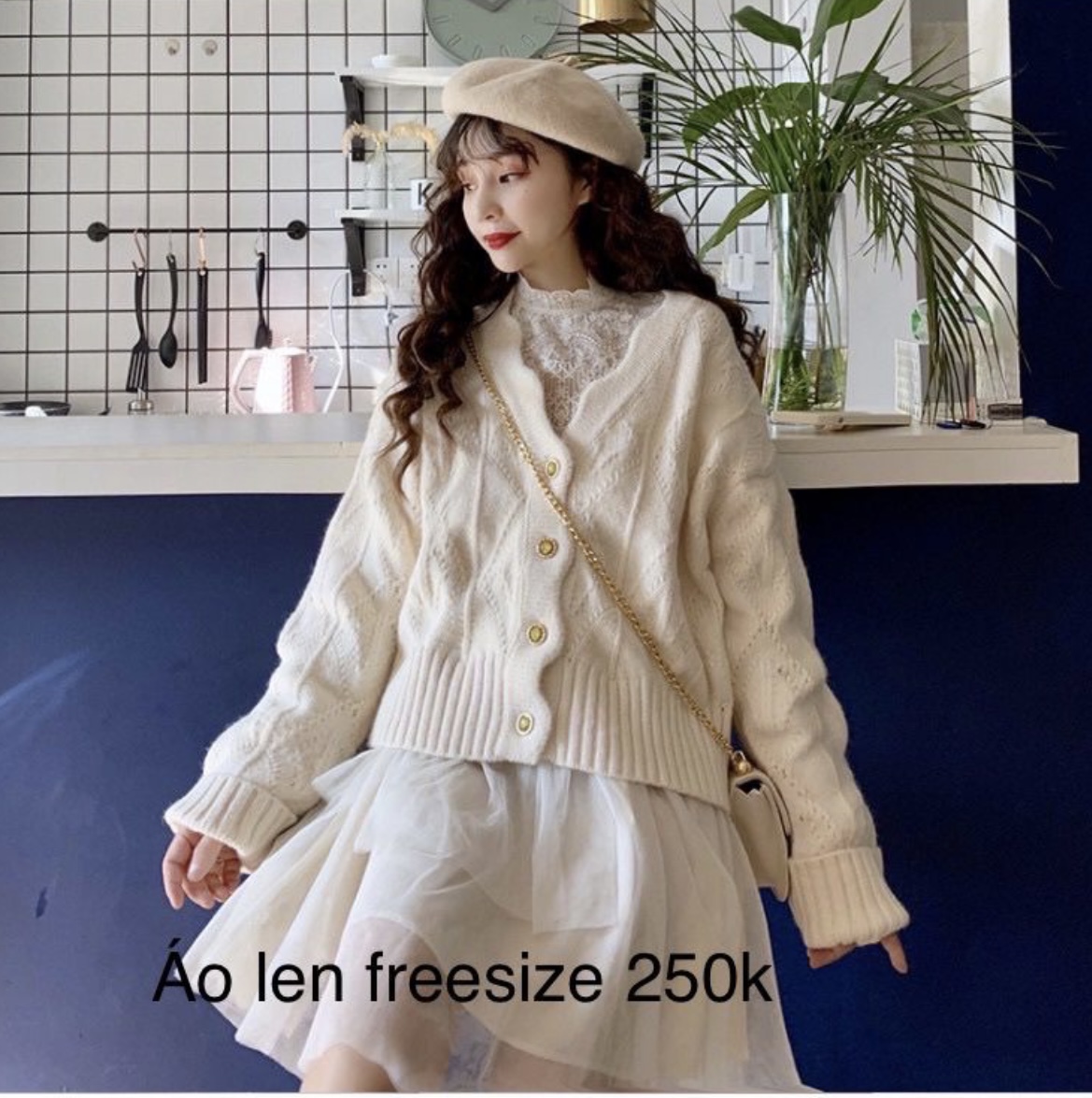 Áo len tiểu thư ulzzang freesize 82574