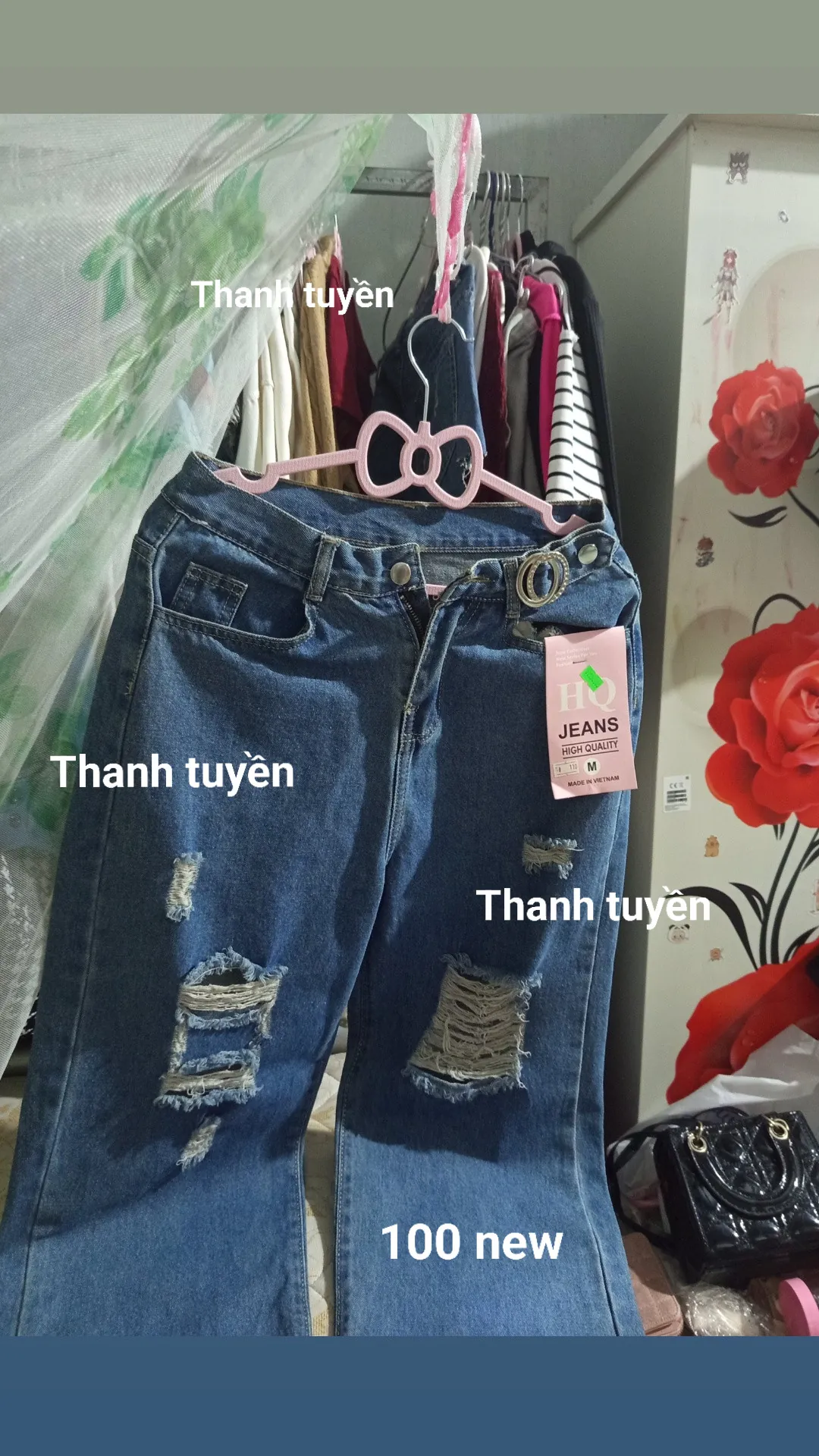 Quần jean kiểu Hàn Quốc 