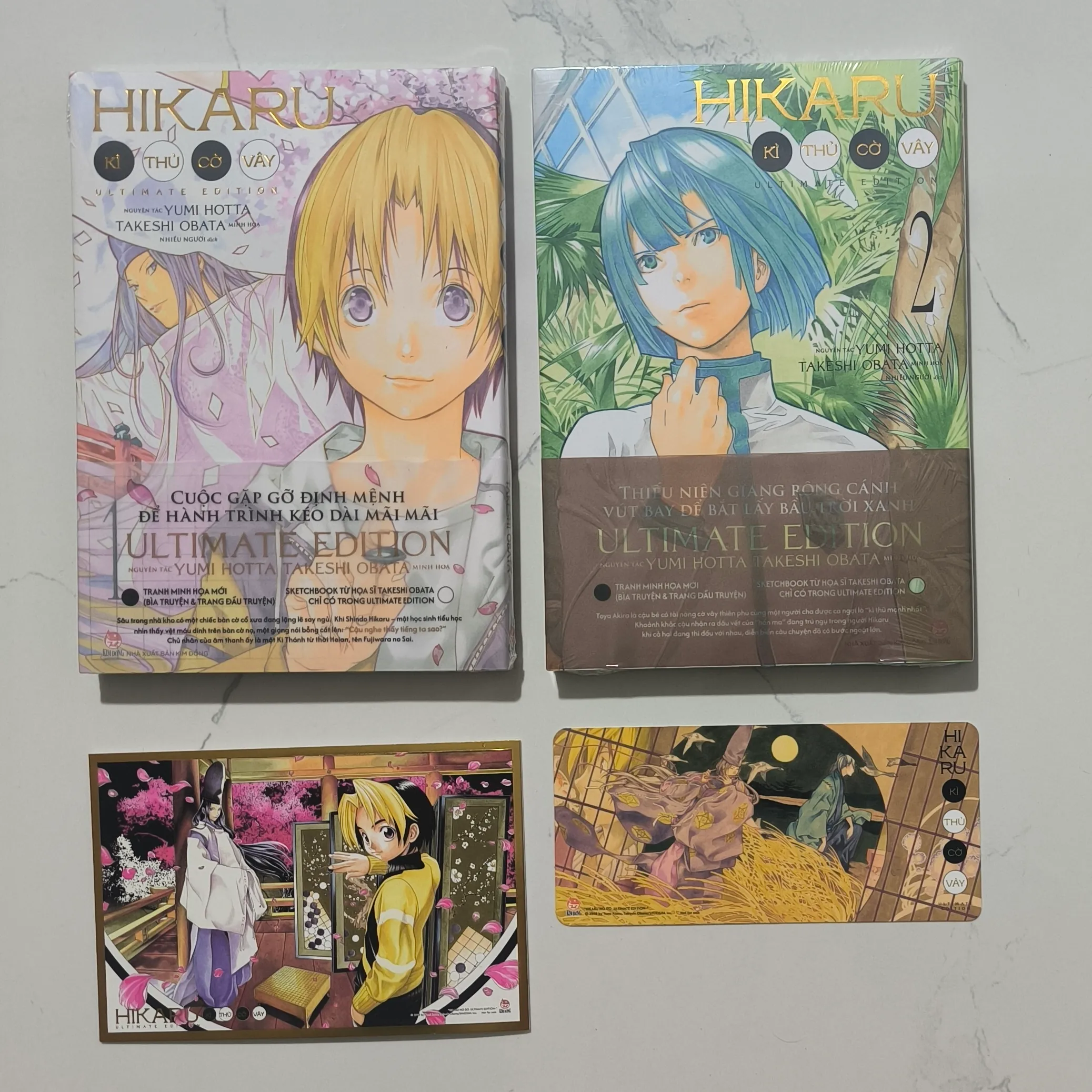 Hikaru Kỳ thủ cờ vây - Tập 1 + 2 (Seal) - Tặng kèm 1 Shikishi mua sớm + 1 card fes pvc