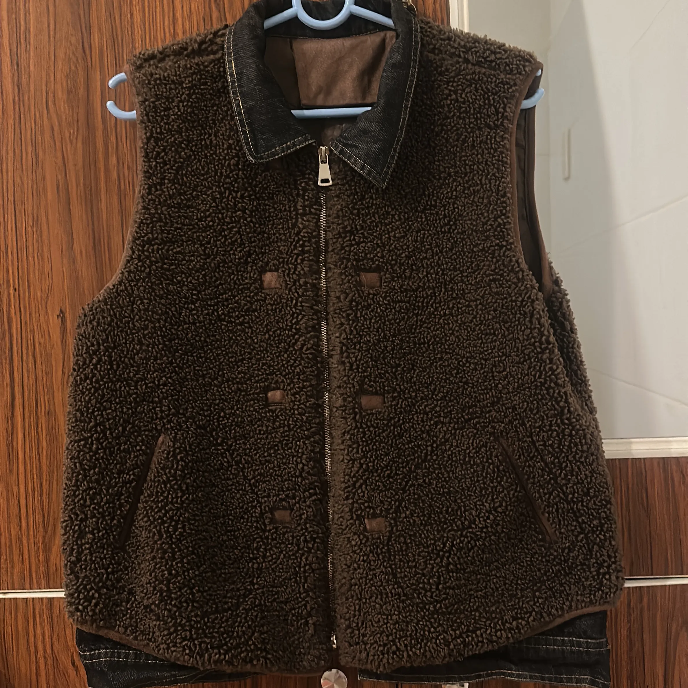 Áo ghi le lông pha xin