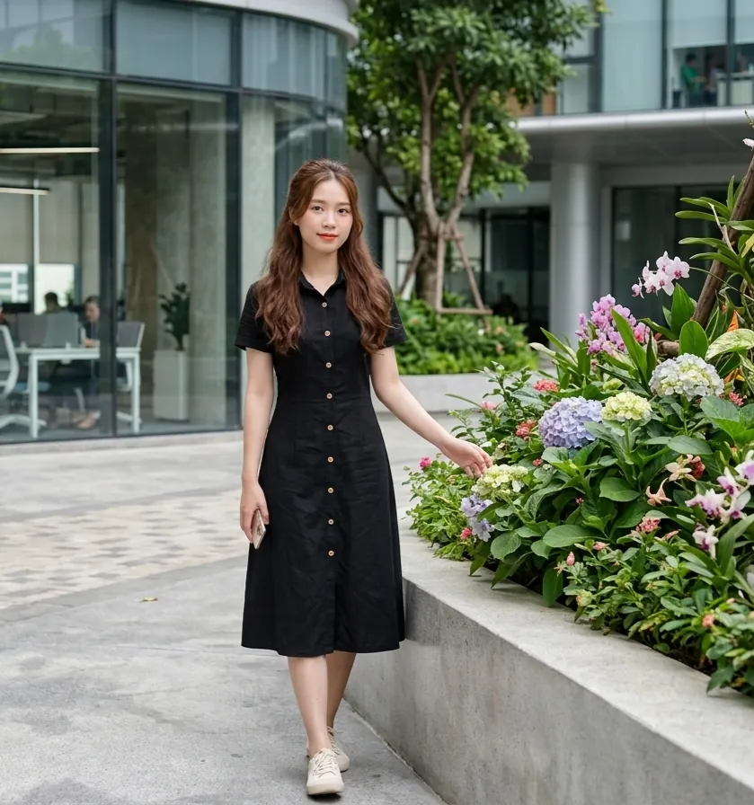 Váy somi nữ cộc tay size S