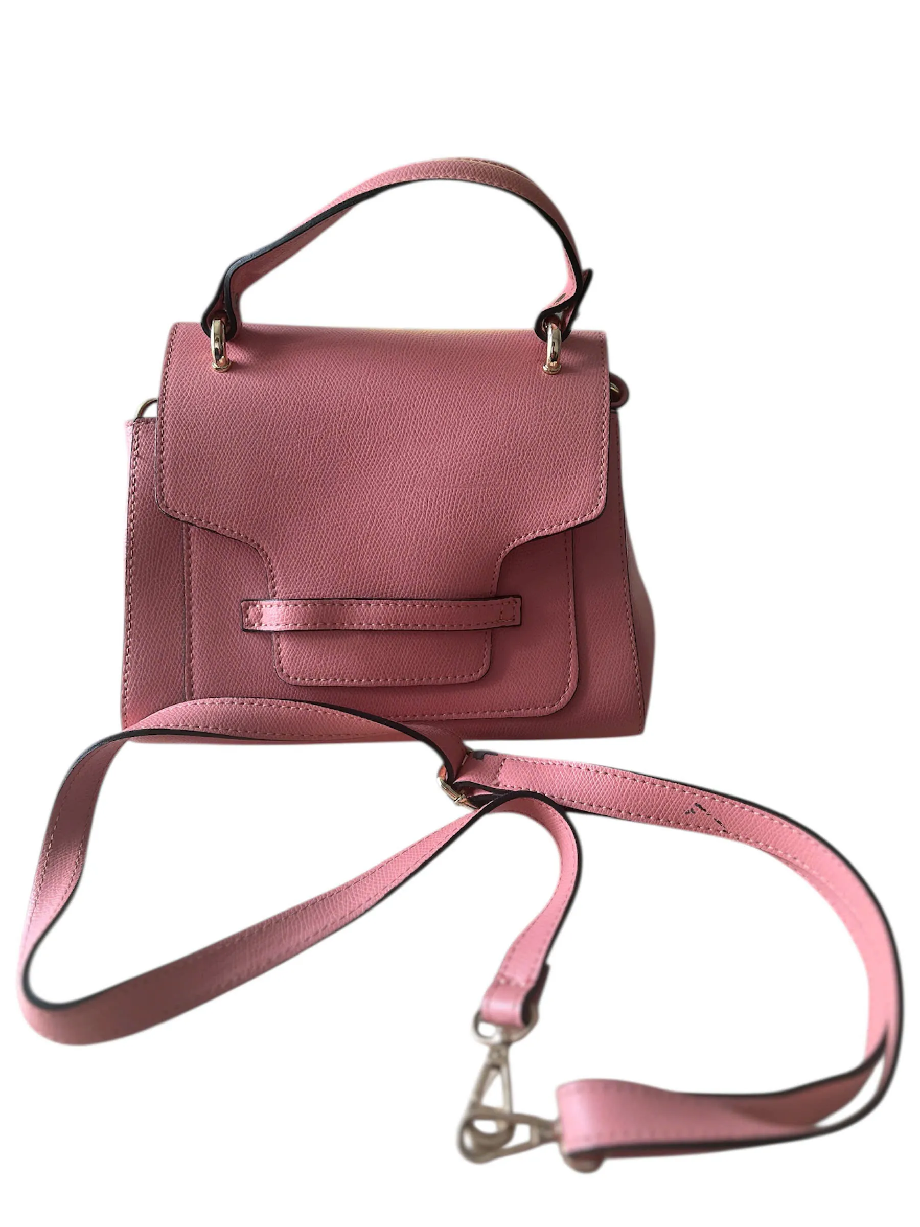 Túi Đeo Vai Nữ Andrea Cardone Bằng Da Thật Màu Hồng Xuất Xứ Ý Đã Sử Dụng Còn Tốt