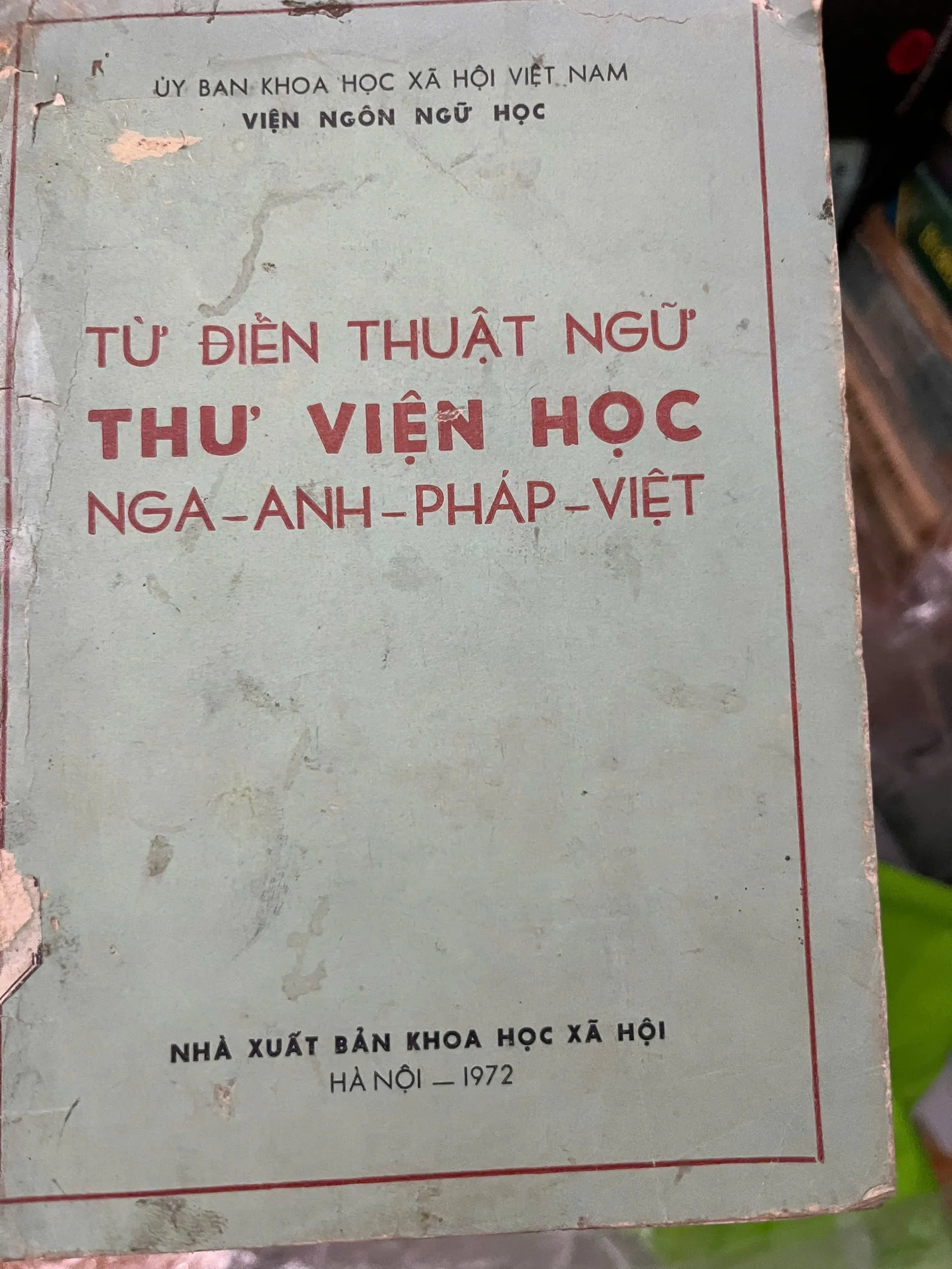 Từ điển thuật ngữ Thư viện học Nga - Anh - Pháp - Việt - Viện Ngôn ngữ học