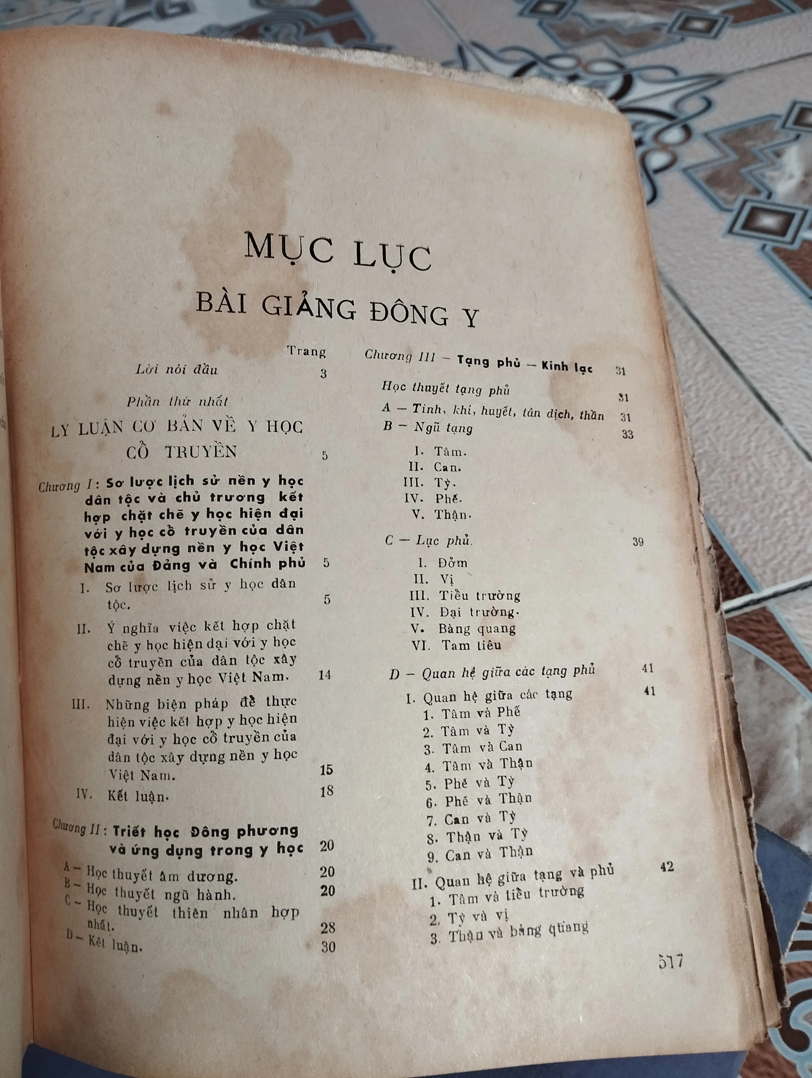 Bài giảng Đông Y 601208