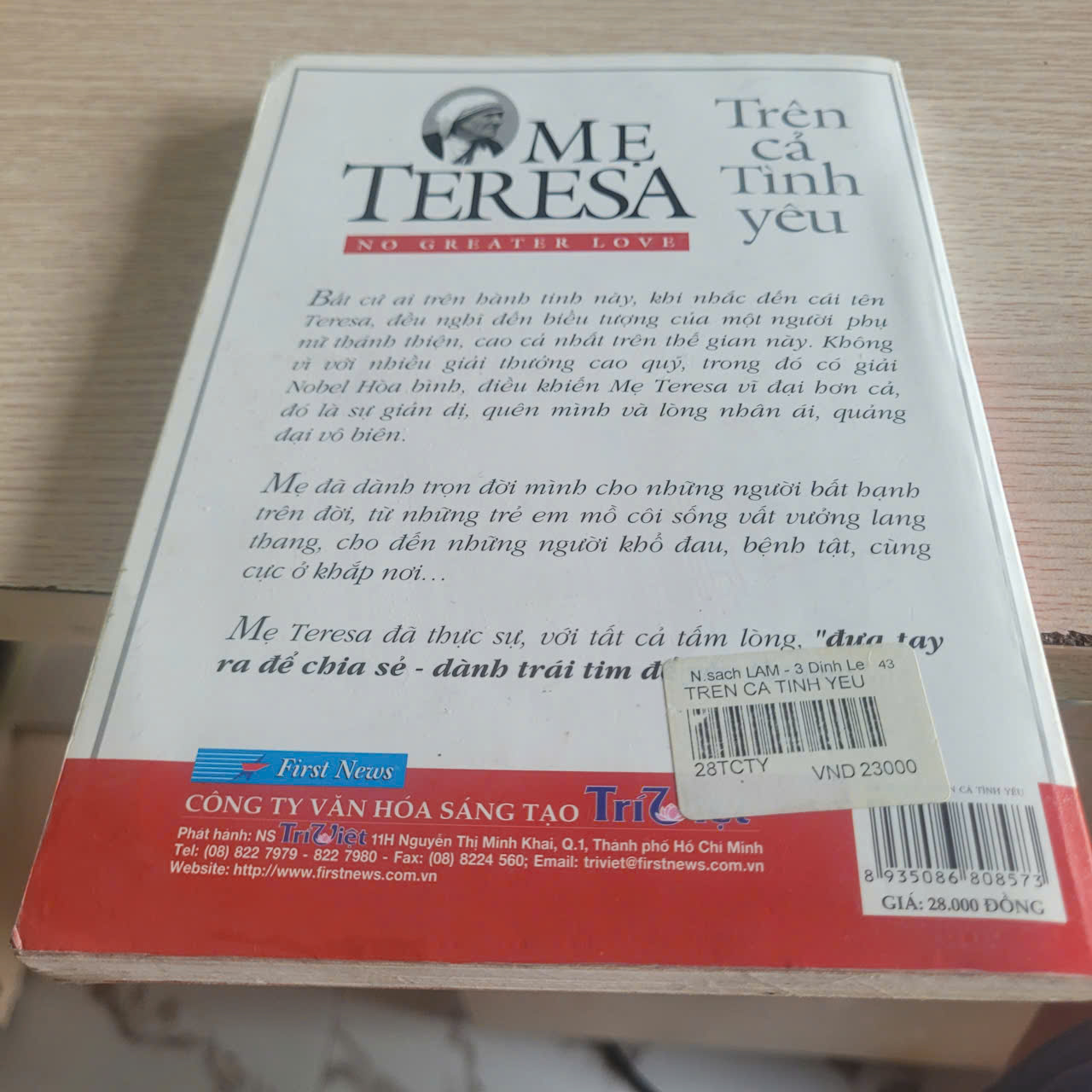Trên Cả Tình Yêu	Mẹ Teresa 522579