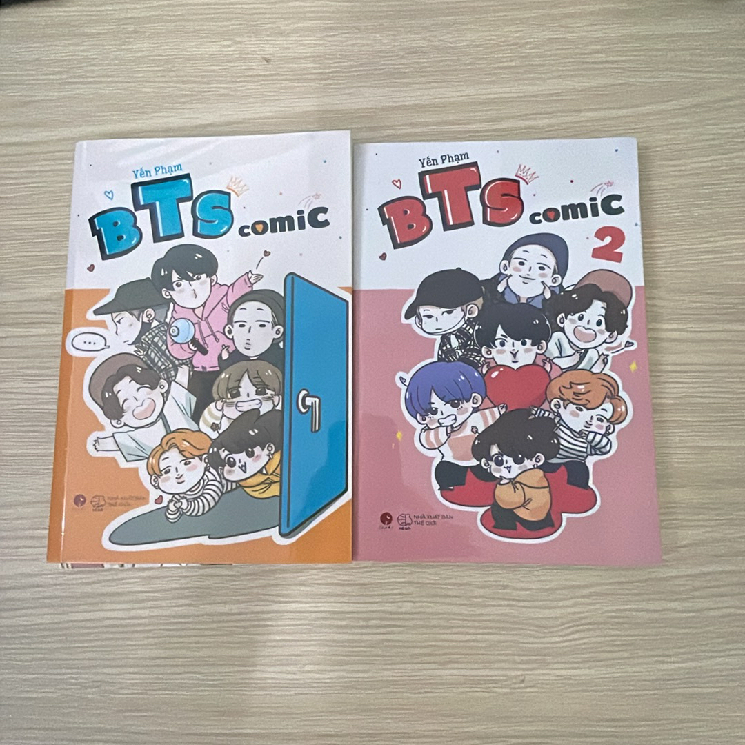 Combo 2 tập BTS Comic còn mới (Có bọc sách+Sticker) 199025