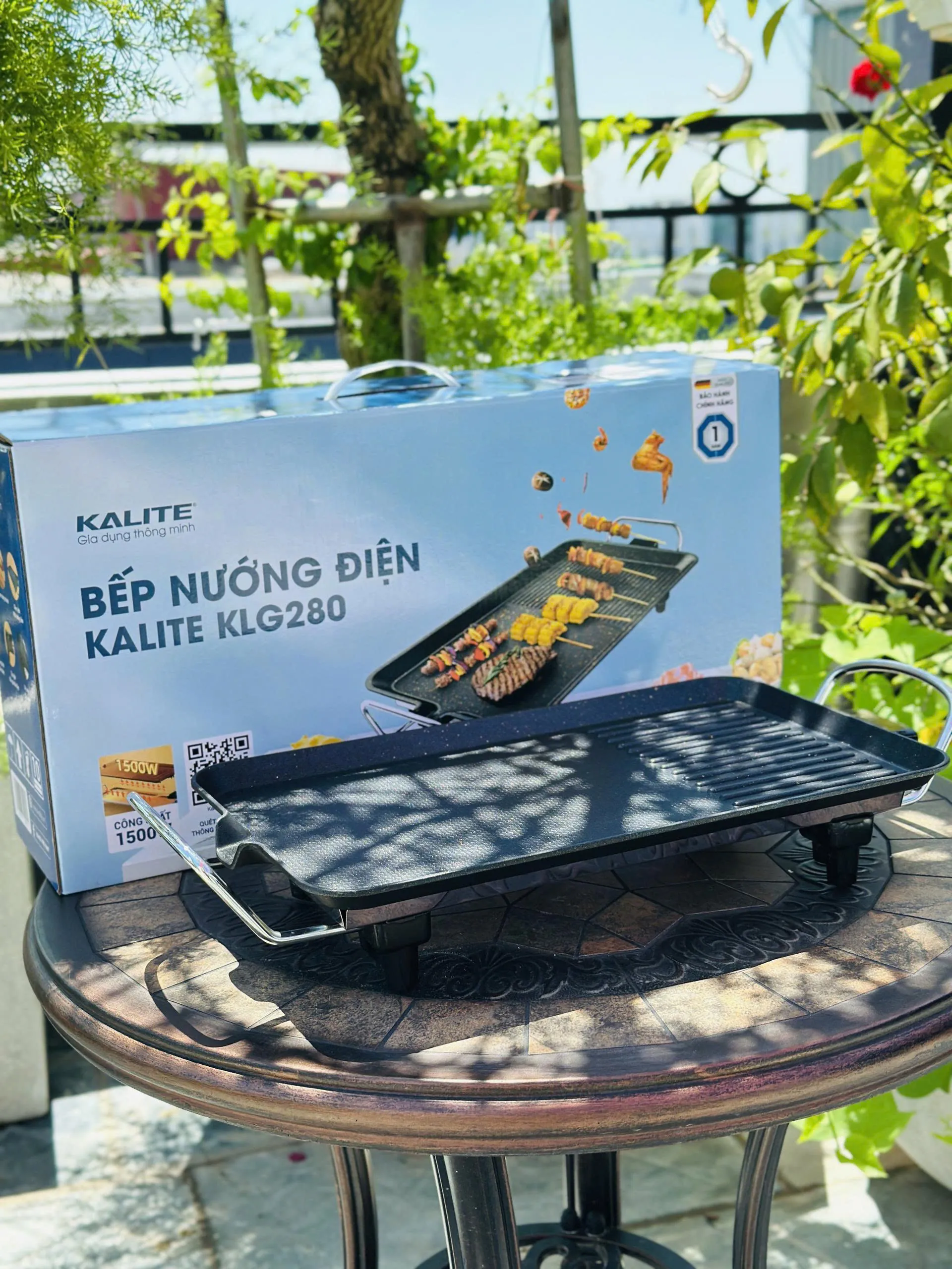 KALITE KLG280 – Bếp nướng điện không khói cho bữa tiệc tại gia