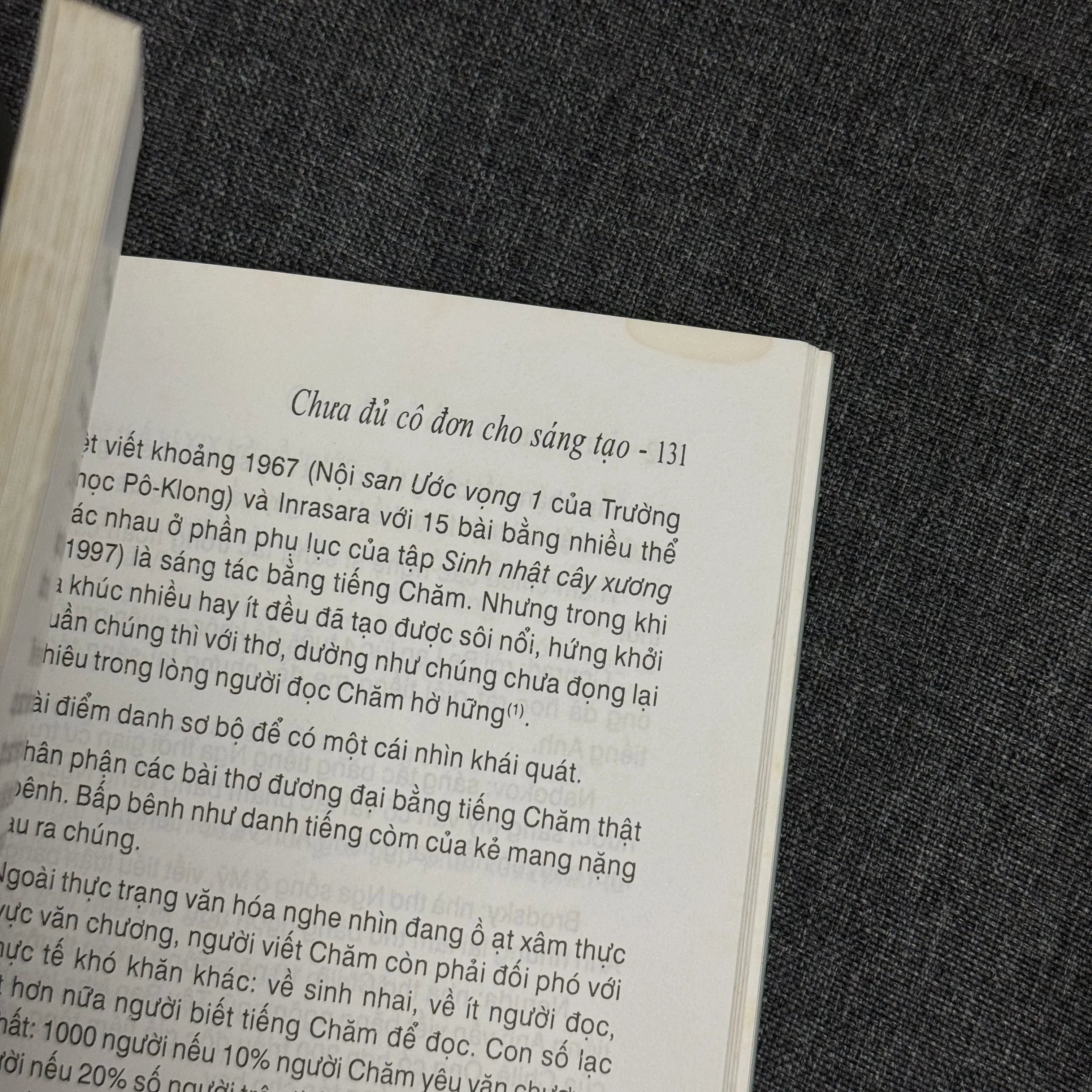 Chưa đủ cô đơn cho sáng tạo - Inrasara 998021