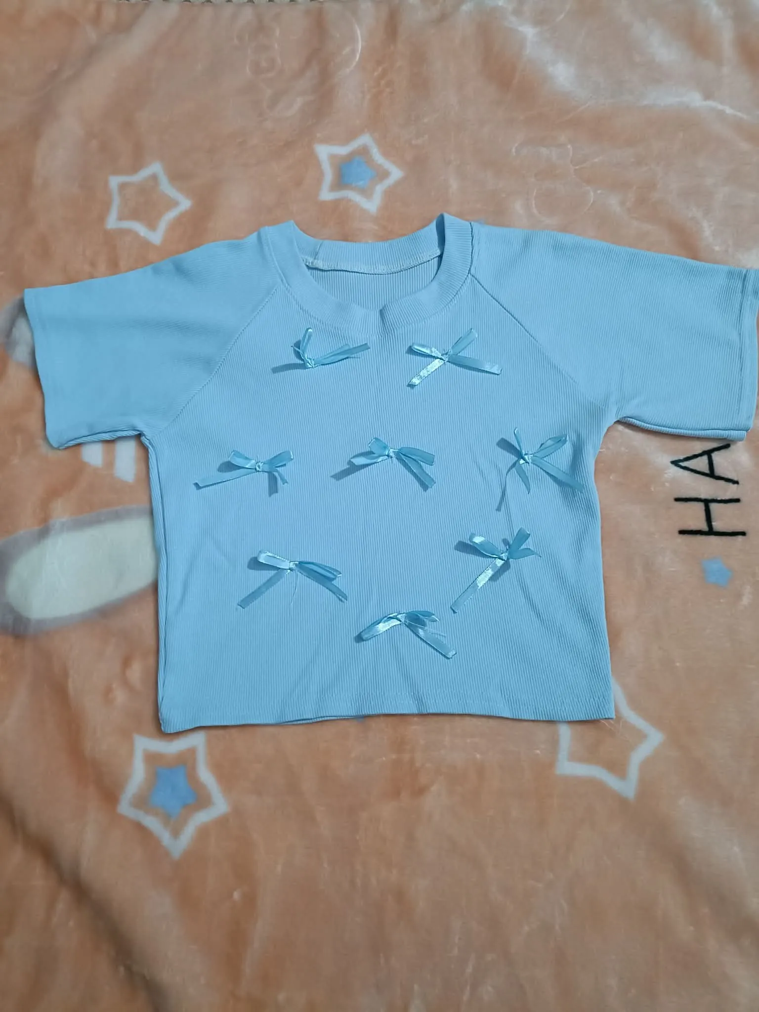 Áo thun nữ xanh da trời (tặng kèm đơn hàng đầu tiên)