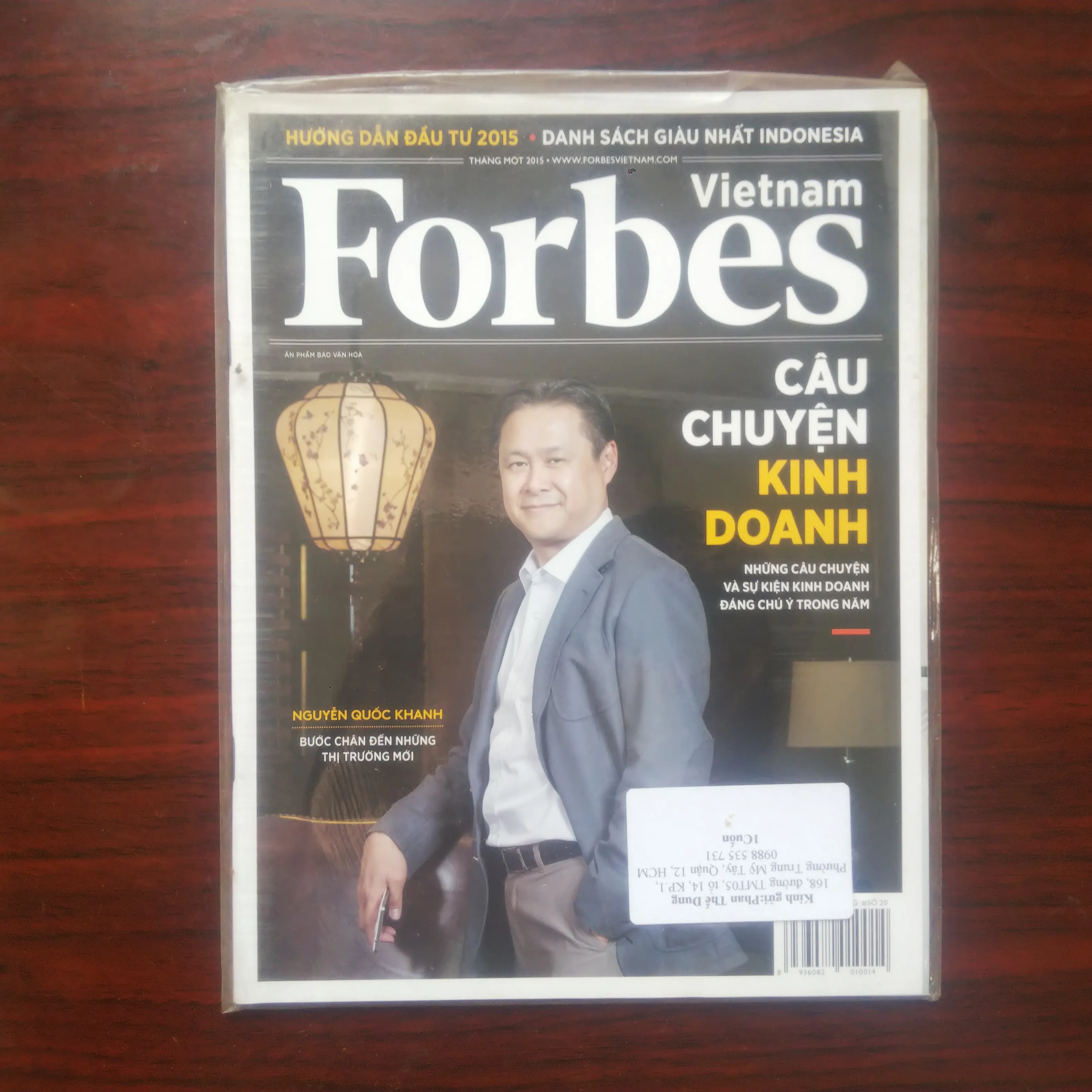 [Tạp Chí Kinh Tế] Forbes Vietnam (Số 20) Huỳnh Quốc Khanh - Chủ Tịch Công Ty Xây Dựng AA