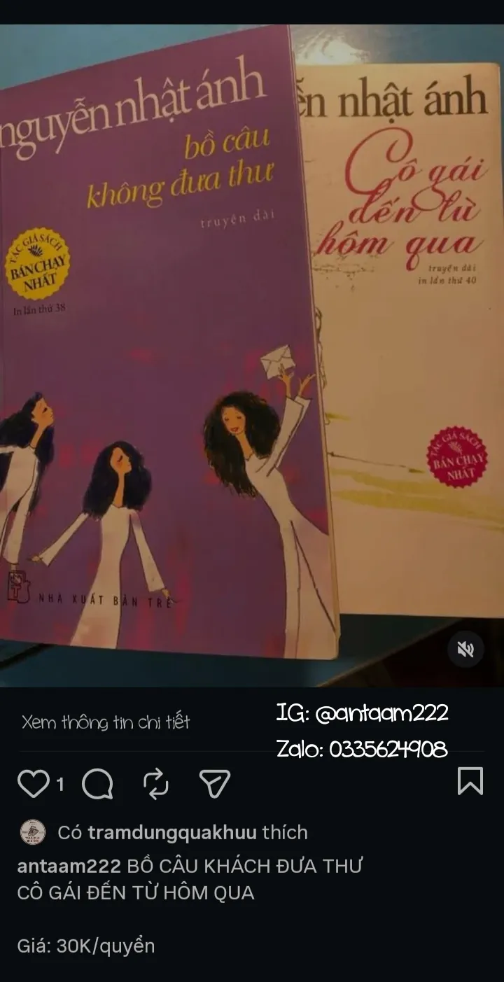 Sách Bồ câu không đưa thư - Truyện Nguyễn Nhật Ánh