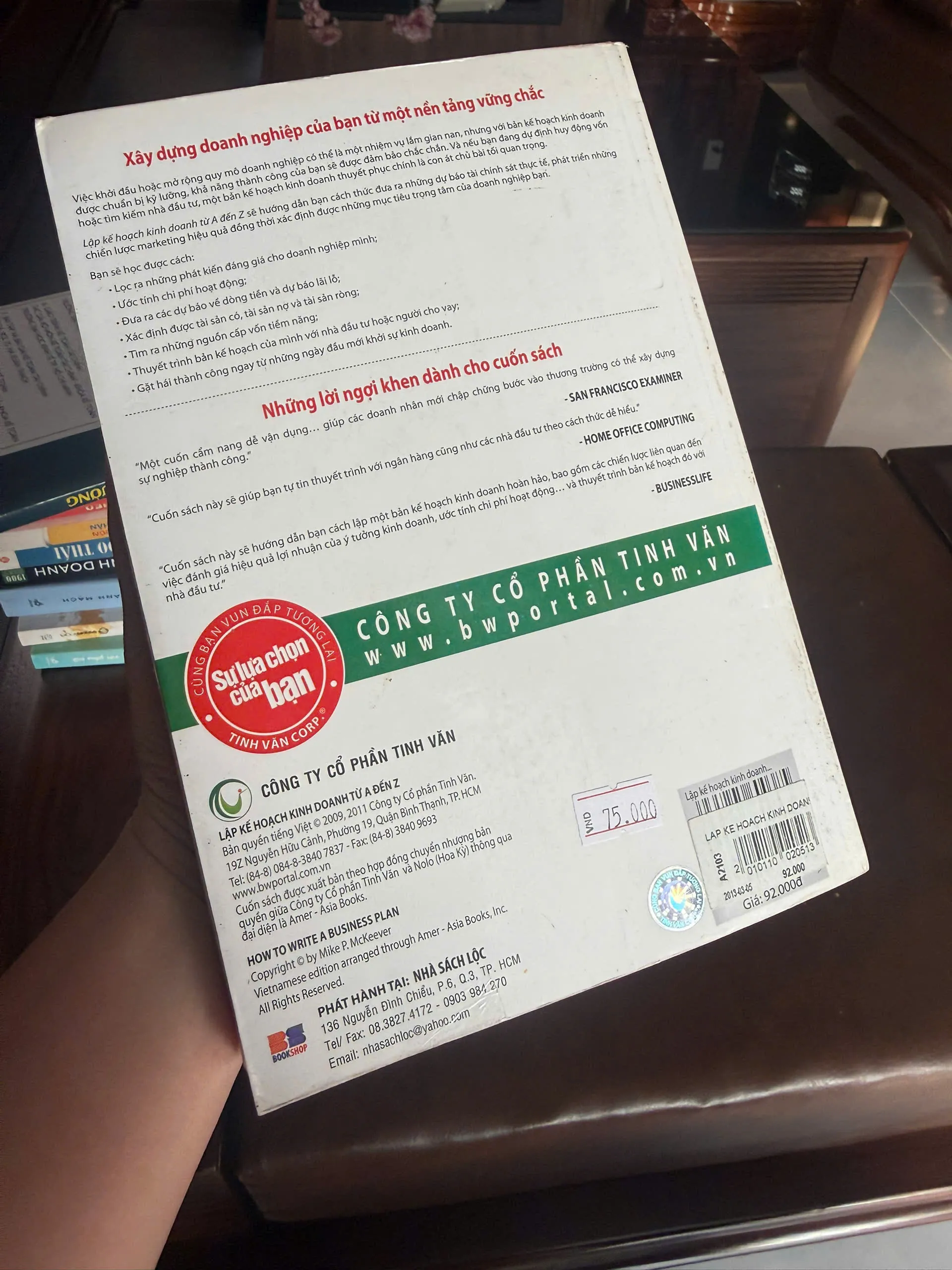 Lập Kế Hoạch Kinh Doanh Từ A Đến Z – Mike McKeever- K2 1001184