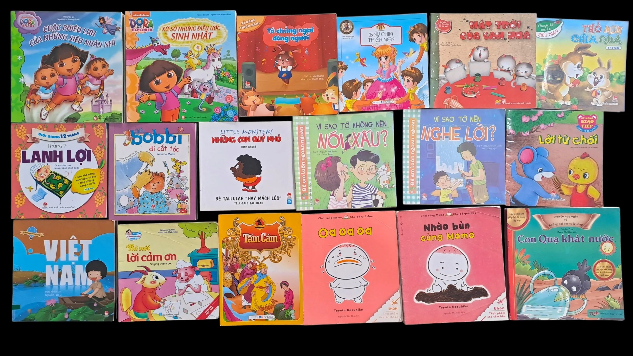  Set 38 cuốn sách truyện mỏng phù hợp cho bé từ 0 - 6 tuổi