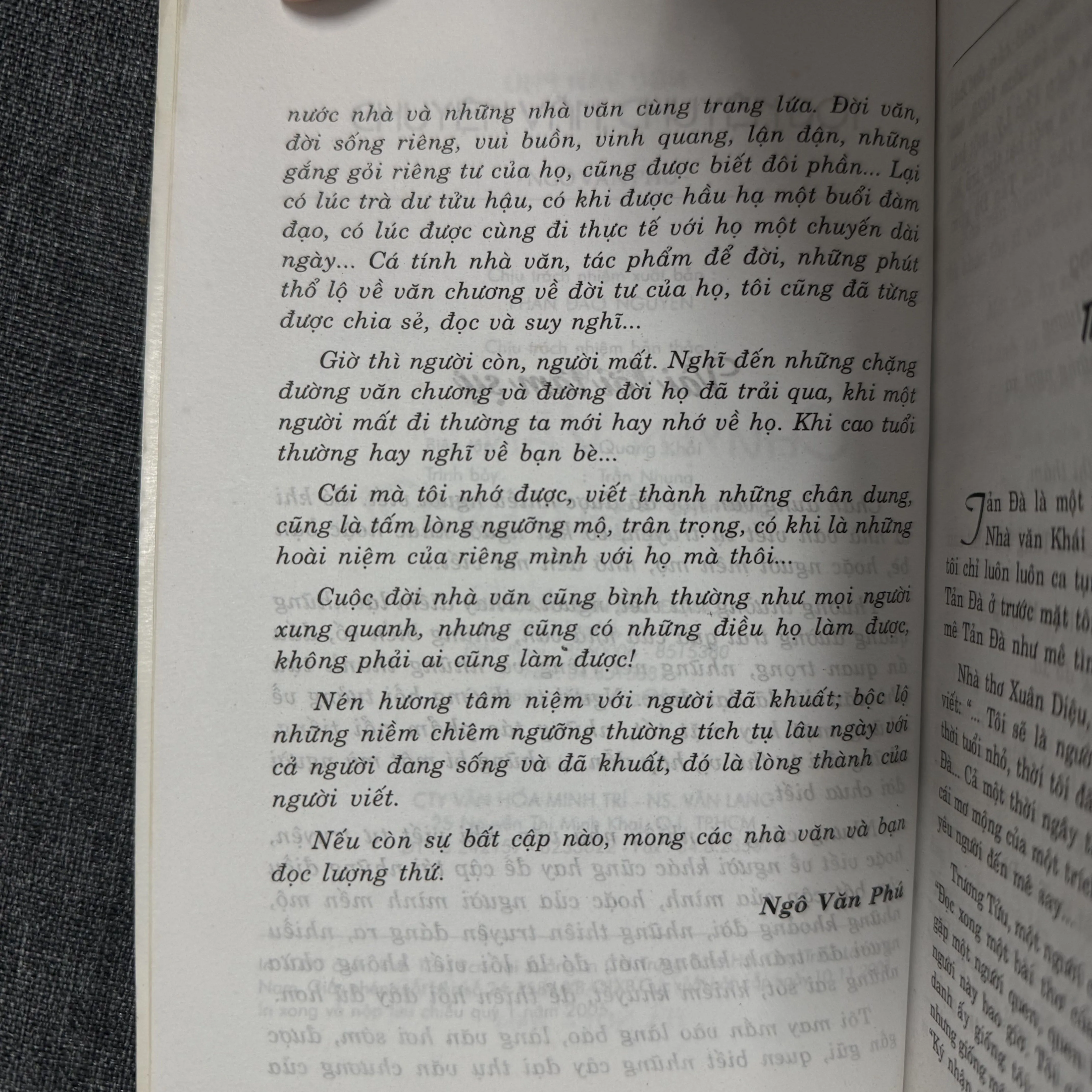 Chuyện văn chuyện đời - Ngô Văn Phú 1000927