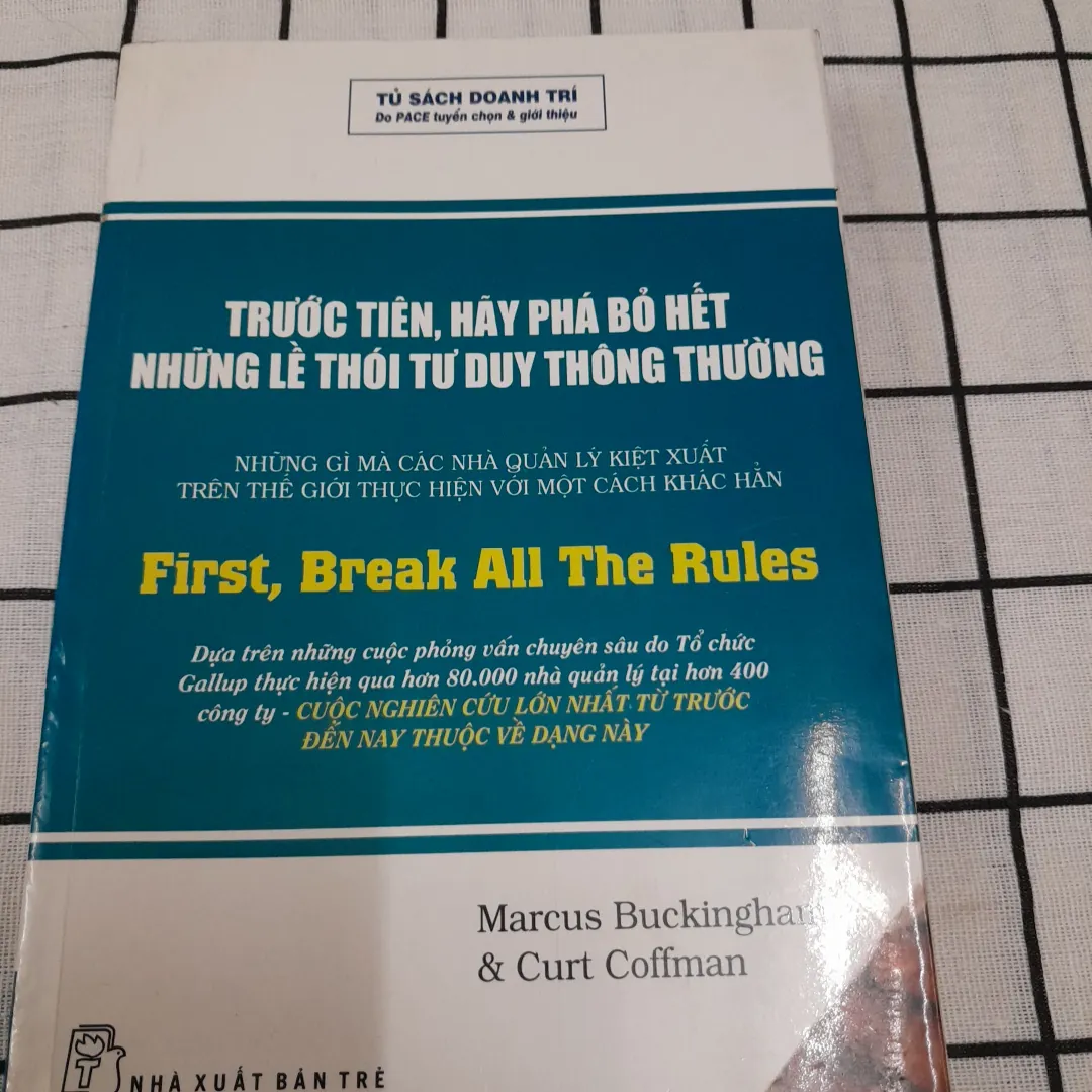 Cẩm nang CEO- Trước tiên, Hãy phá bỏ thói Tư Duy Thông Thường. Tg. Marcus...Tủ sách PACE