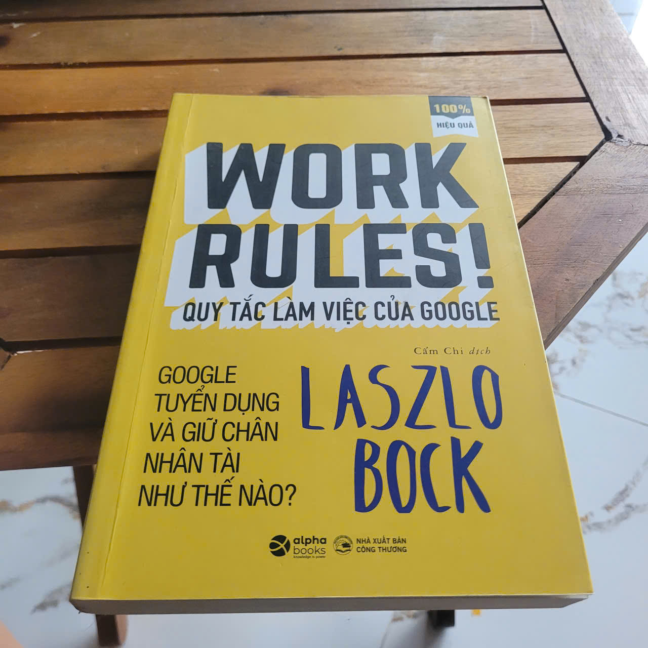 Quy tắc làm việc của Google	Laszlo Bock