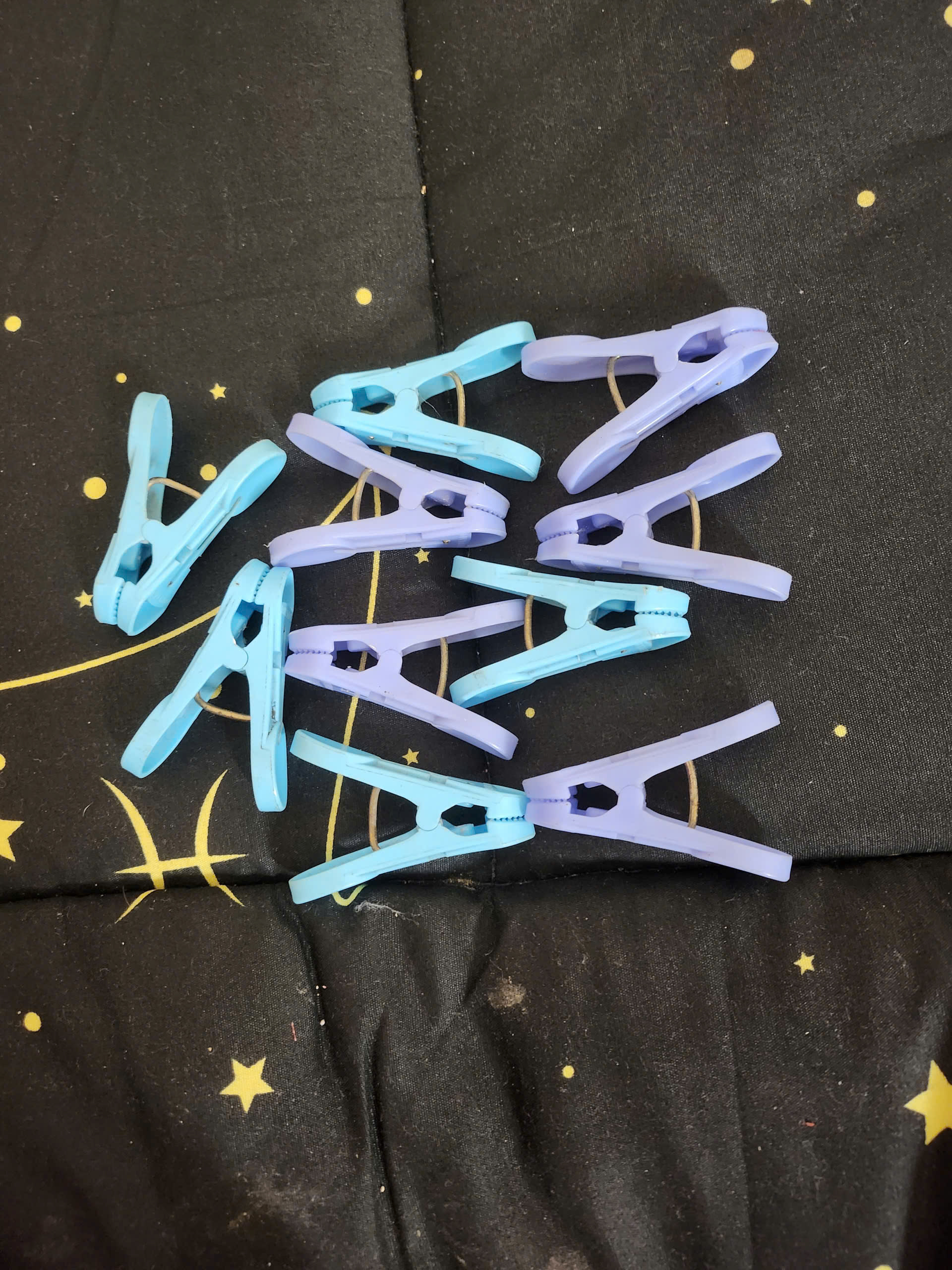 Set 10 kẹp quần áo màu pastel DUYTAN (5 xanh - 5 tím)