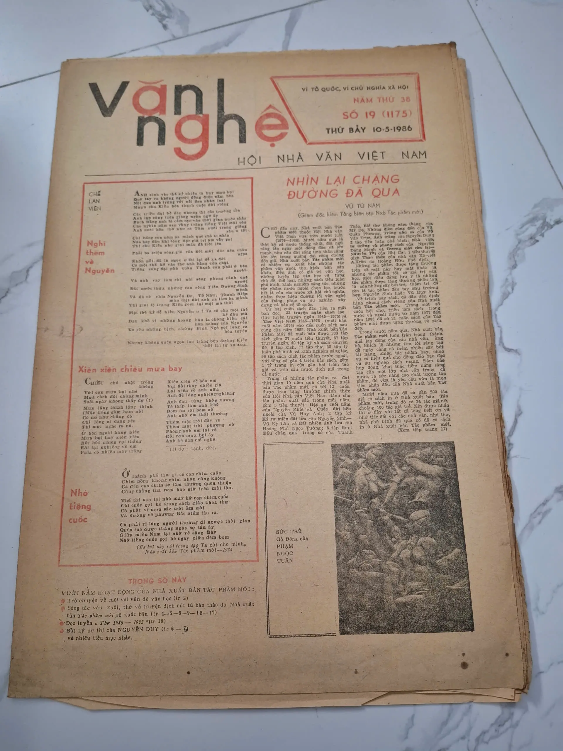Báo Văn Nghệ số 19 (1175), 10-5-1986 - Vũ Tú Nam - Bài viết tổng kết