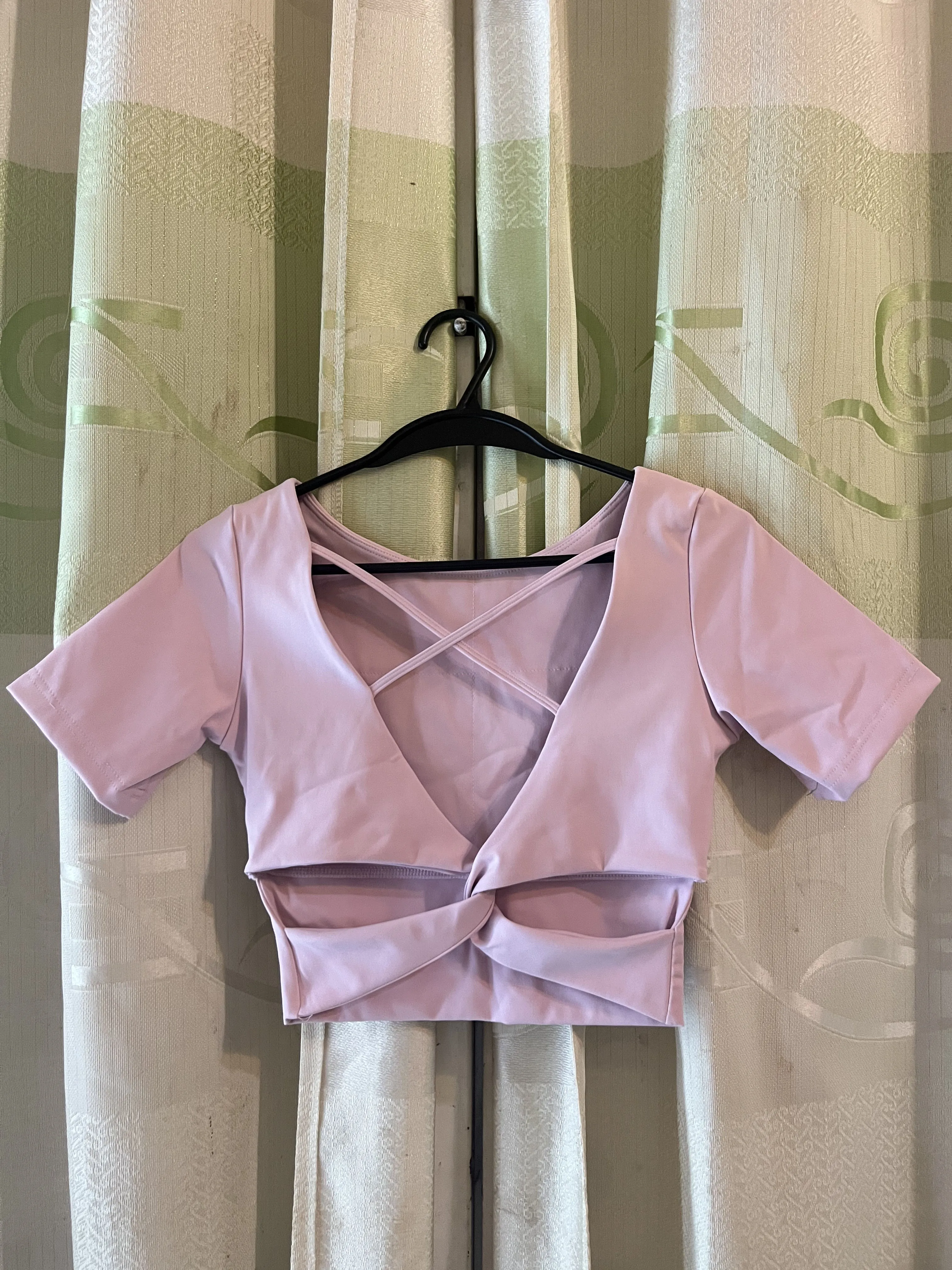 Bra thể thao / Áo tập gym, yoga có tay, chất thun co giãn, thấm hút tốt 595318