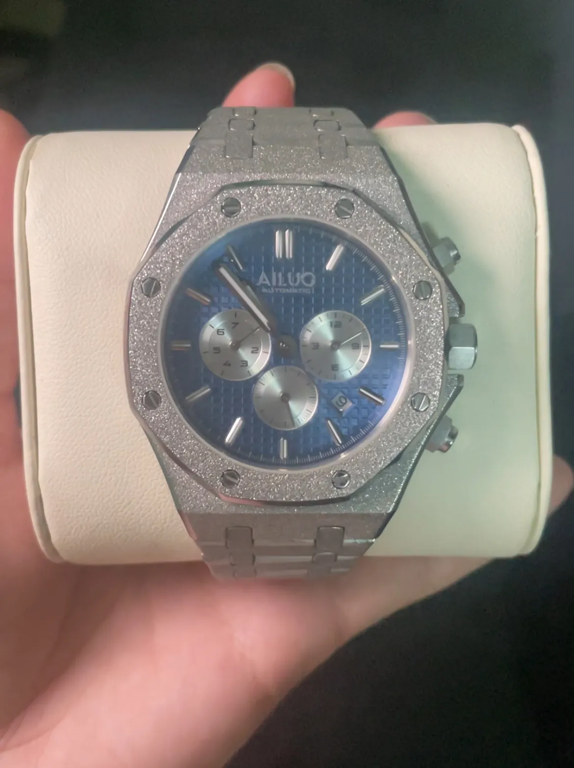 Đồng hồ cơ AILUO màu bạc