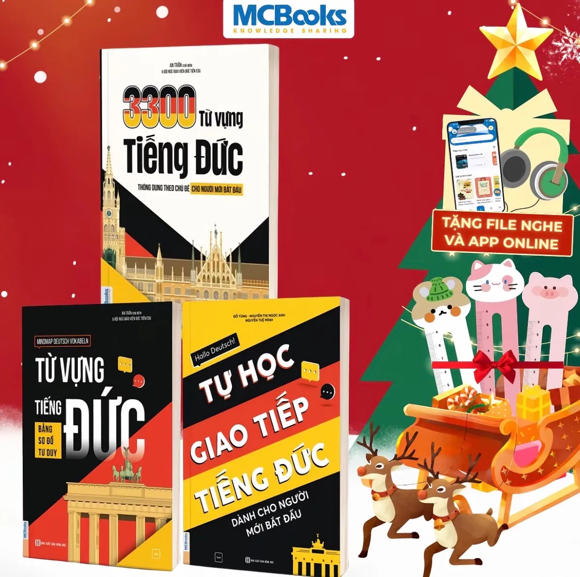 Sách từ vựng tiếng Đức gồm 3 cuốn - Dành cho người mới bắt đầu
