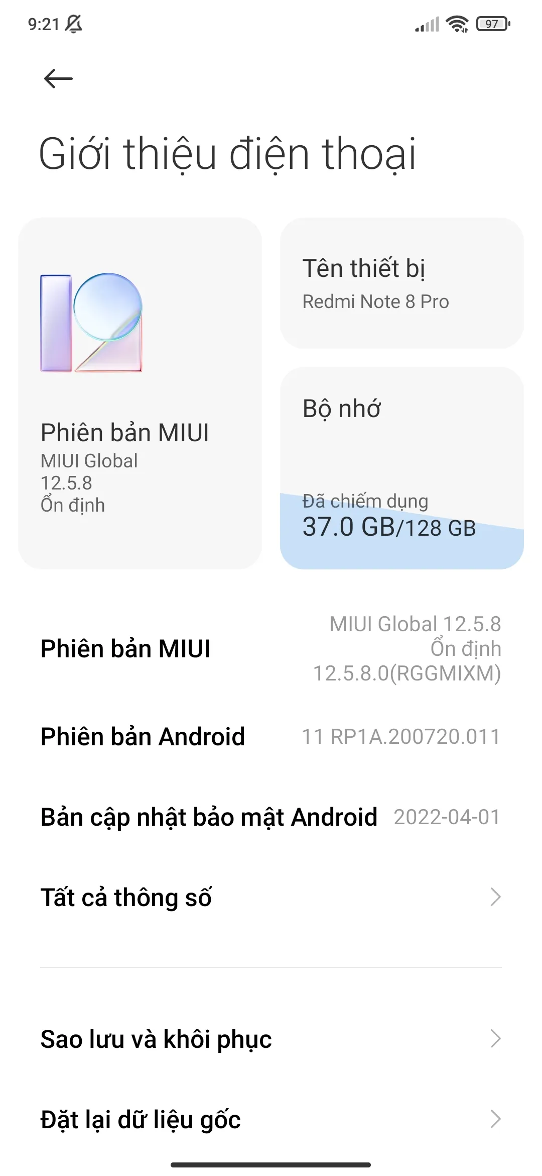 Xiaomi redmi note 8 pro