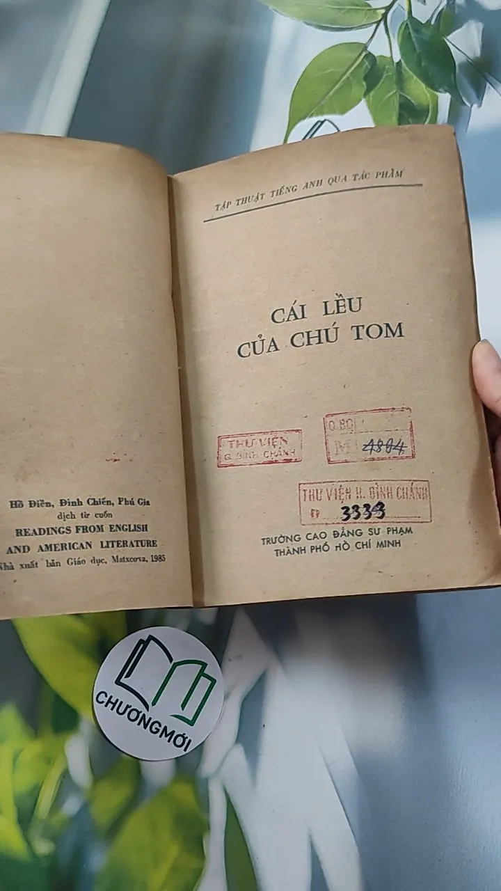 [XƯA] Cái Lều Của Chú Tom - Sách Song Ngữ (1985) - Harriet Beecher Stowe 776092