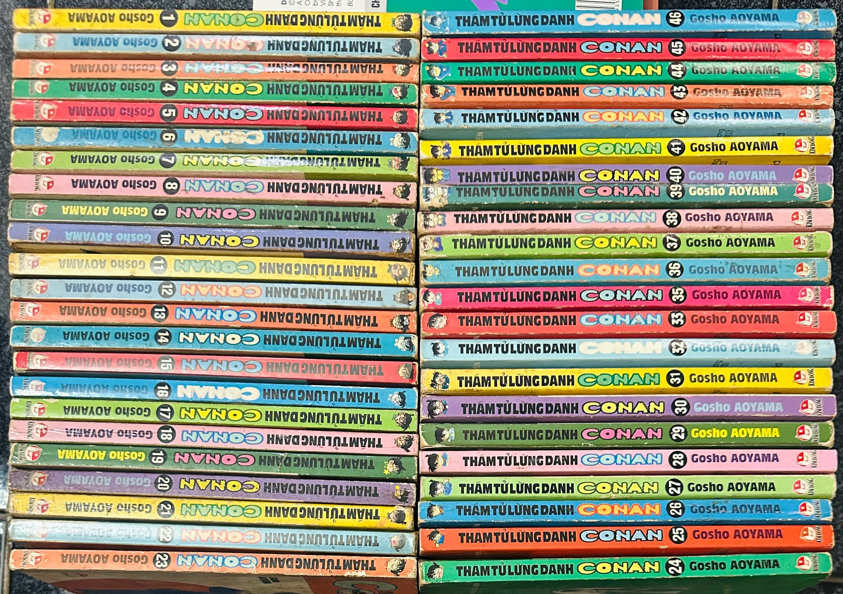 Thám tử lừng danh conan bìa màu full 46 tập đọc xuôi
