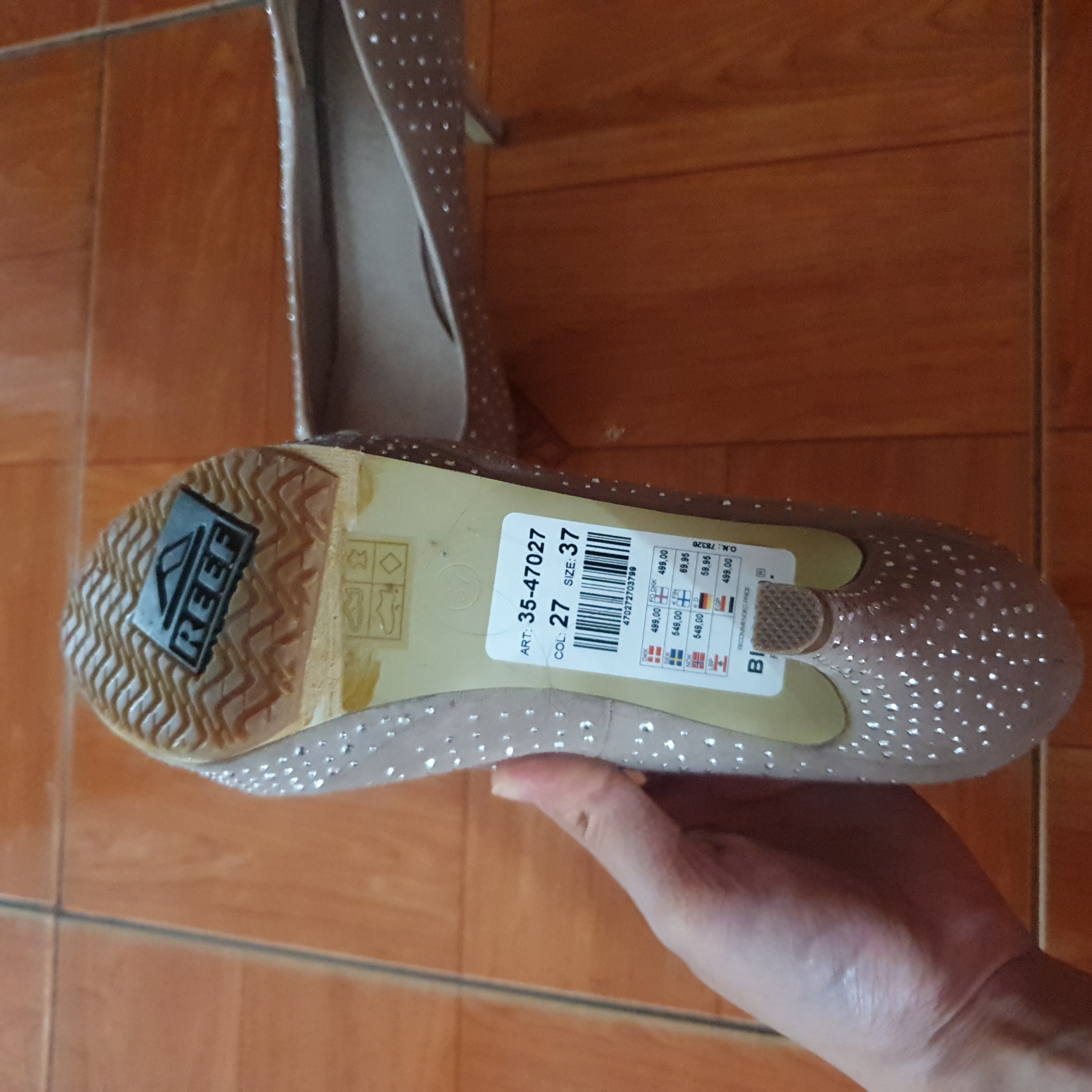 Giày cao gót BIANCO size 37 màu be chính hãng new 100% 278948