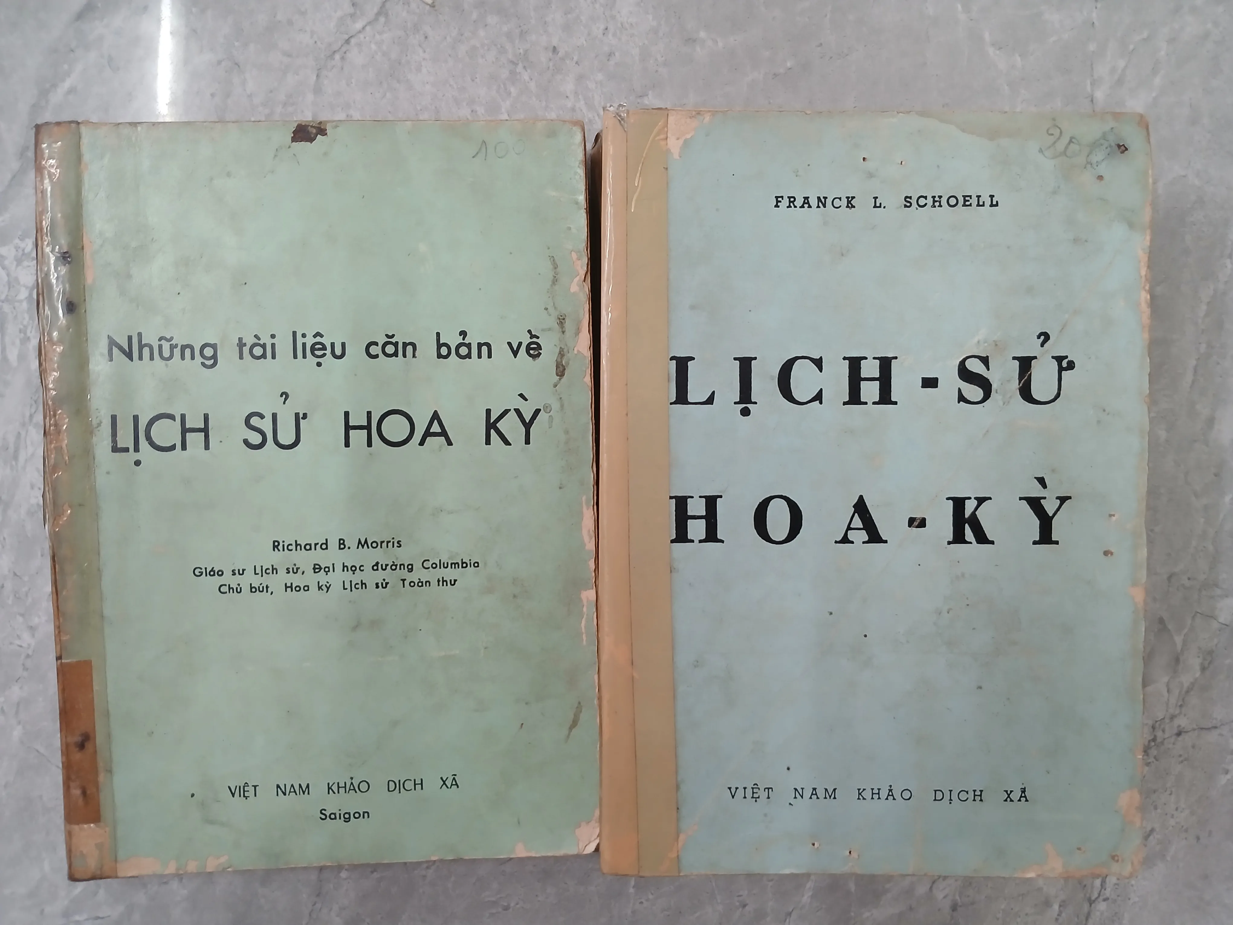 COMBO 2 CUỐN LỊCH SỬ HOA KỲ - FRANCK L. SCHOELL & RICHARD B. MORRIS