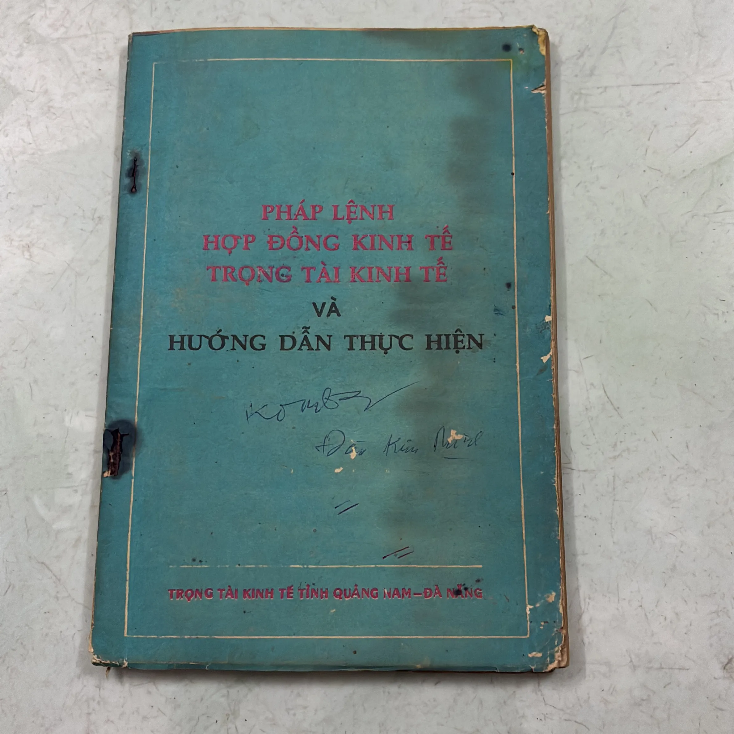 Pháp lệnh hợp đồng kinh tế trọng tài kinh tế và hướng dẫn thực hiện