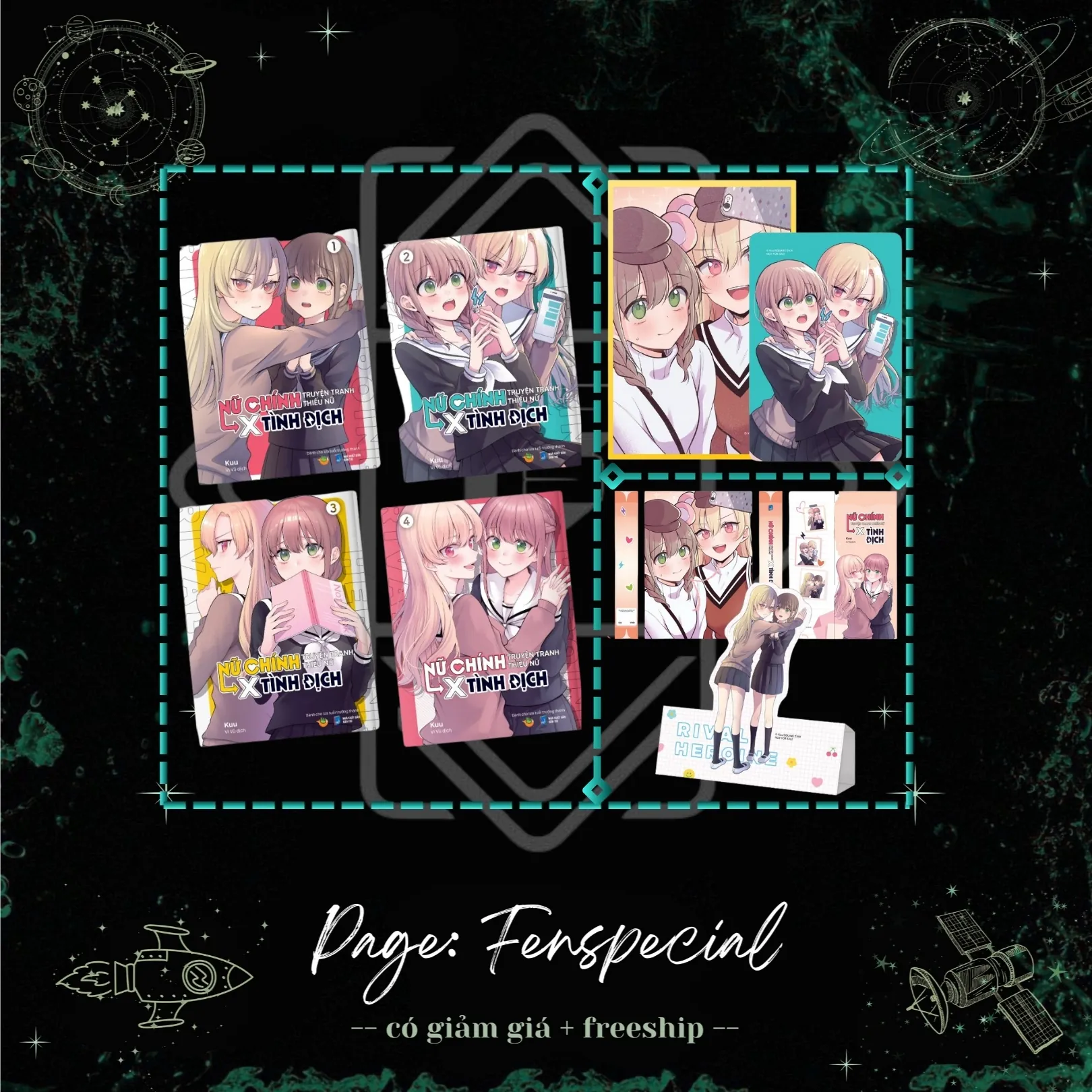 Bản Đặc Biệt - Nữ Chính Truyện Tranh Thiếu Nữ x Tình Địch - 4 Tập + Quà 1tr - Fenspecial