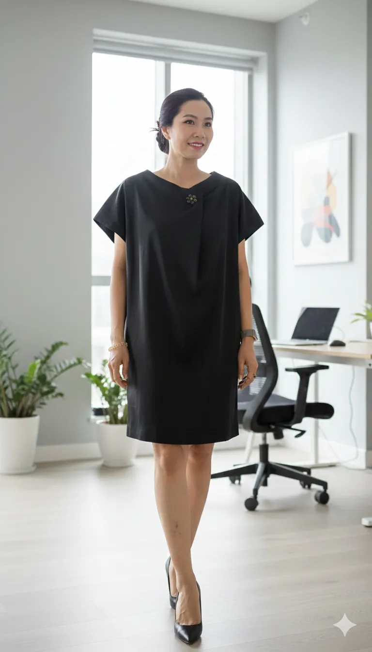 Đầm lụa thiết kế Umbrella