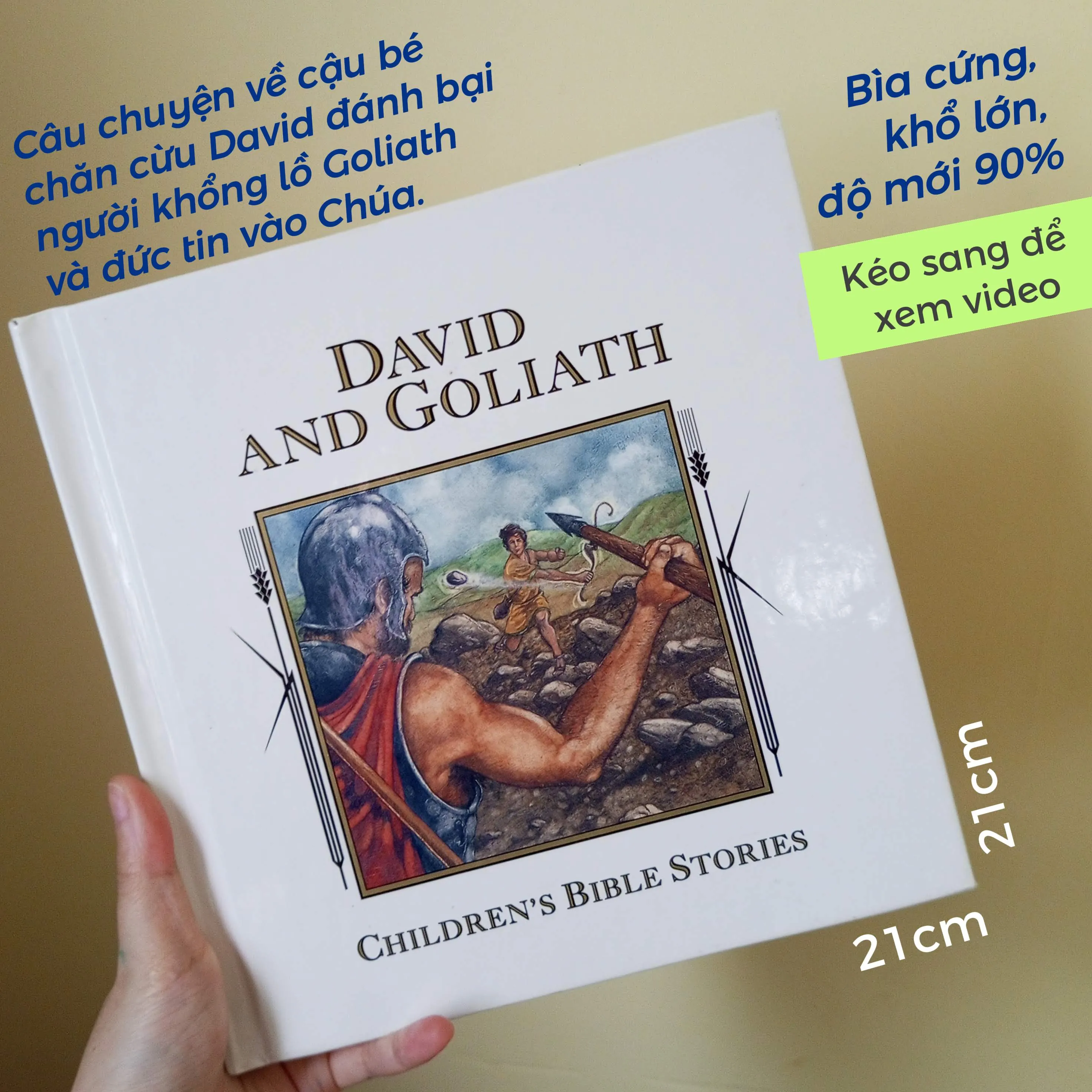 Truyện Tiếng Anh Kinh Thánh cho trẻ em David And Goliath