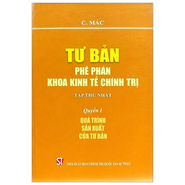 Tư Bản Phê Phán Khoa Kinh Tế Chính Trị