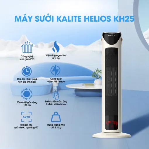 Kalite Helios KH25 – Máy sưởi ấm mạnh mẽ cho mùa lạnh