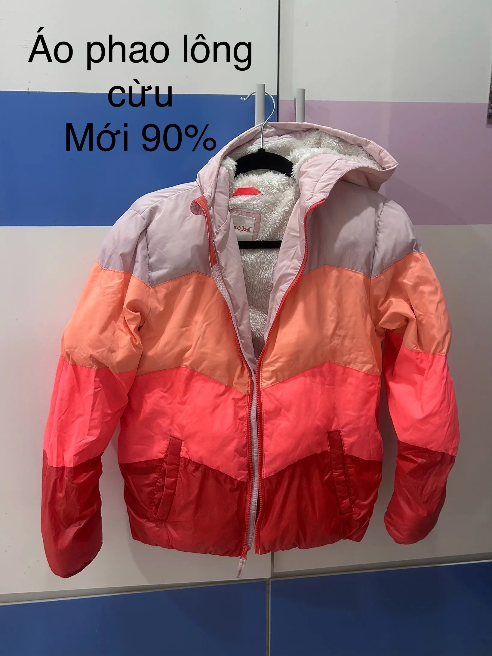 ÁO PHAO LÔNG CỪU NHIỀU MÀU SIZE S / TRẺ EM