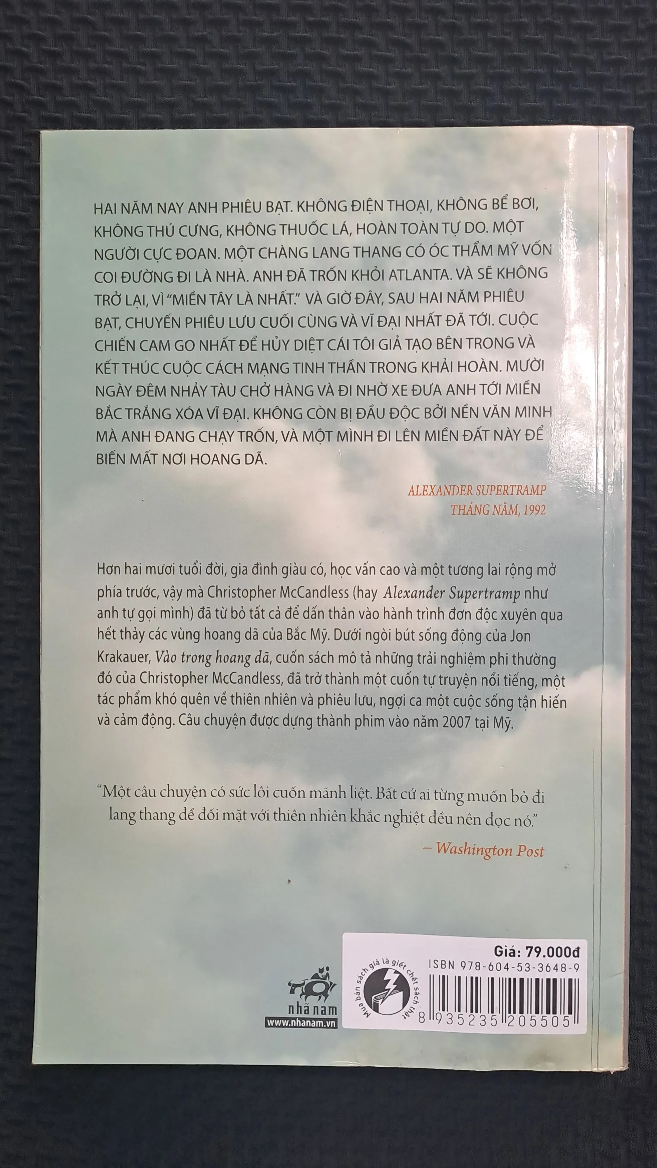 Vào trong hoang dã - Jon Krakaer 1001260