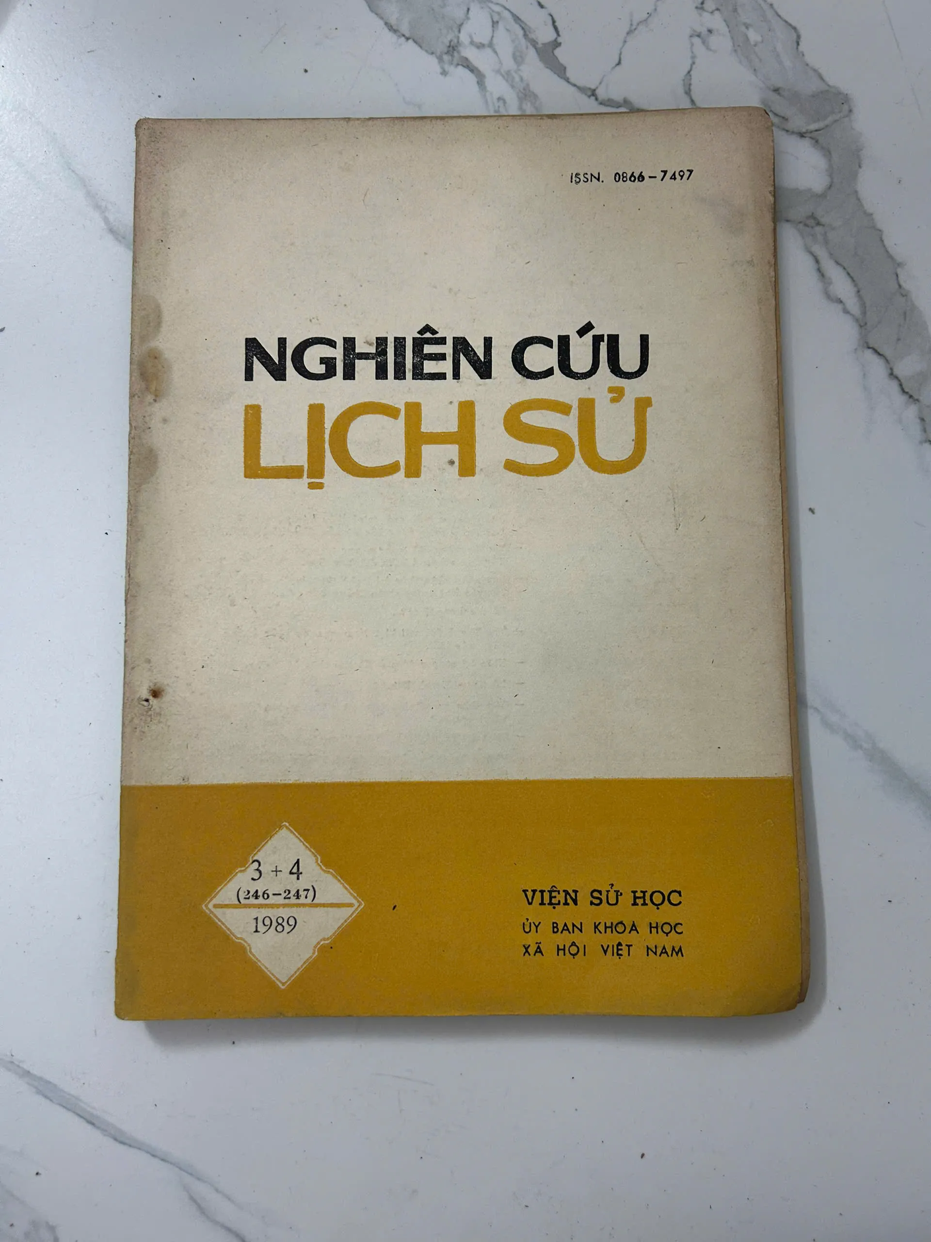 Tạp chí Nghiên cứu Lịch sử (Số 3+4 năm 1989) – Viện Sử học