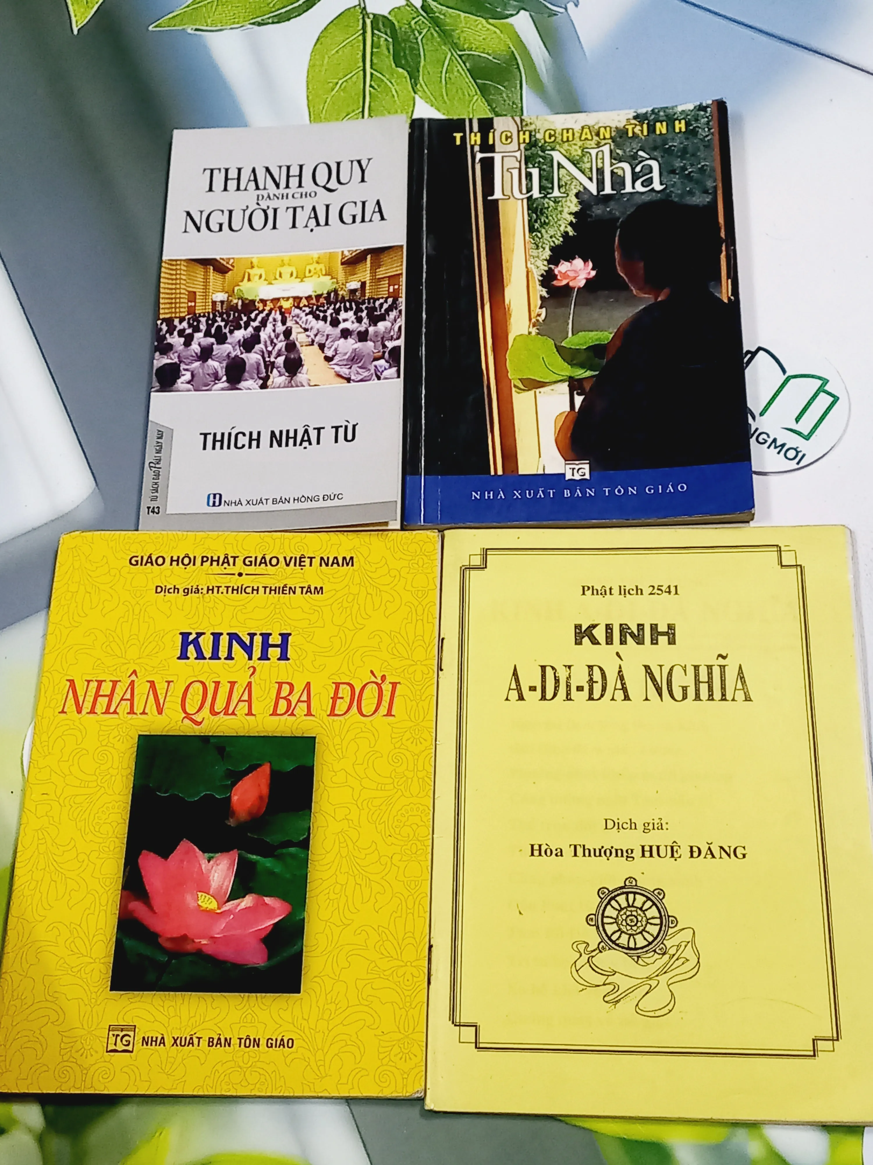 Combo: Tu Nhà, Thanh Quy Dành Cho Người Tại Gia, Kinh Nhân Quả Ba Đời, Kinh A Di Đà Nghĩa - Thích Chân Tính