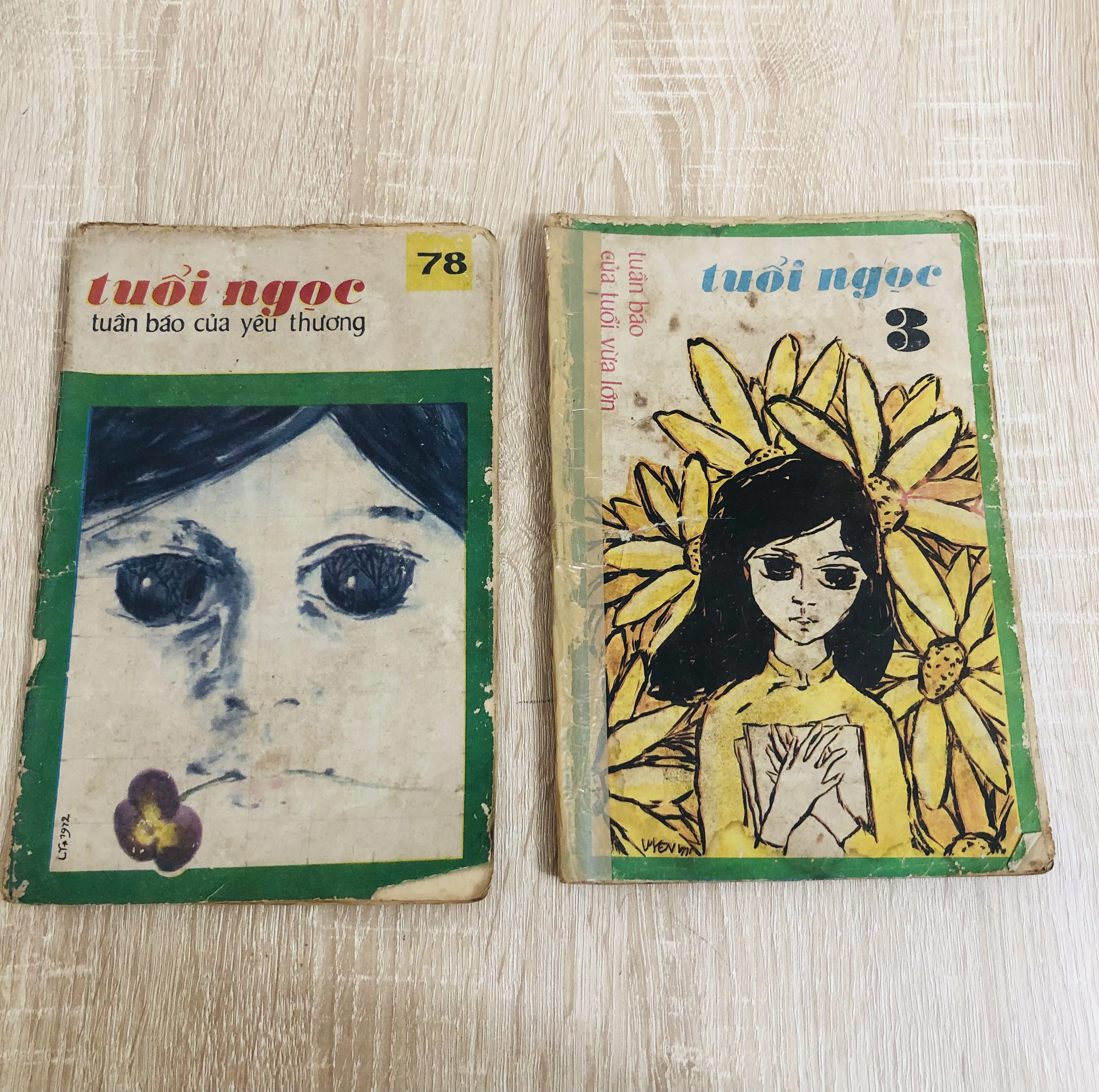 2 cuốn báo Tuổi Ngọc 1971