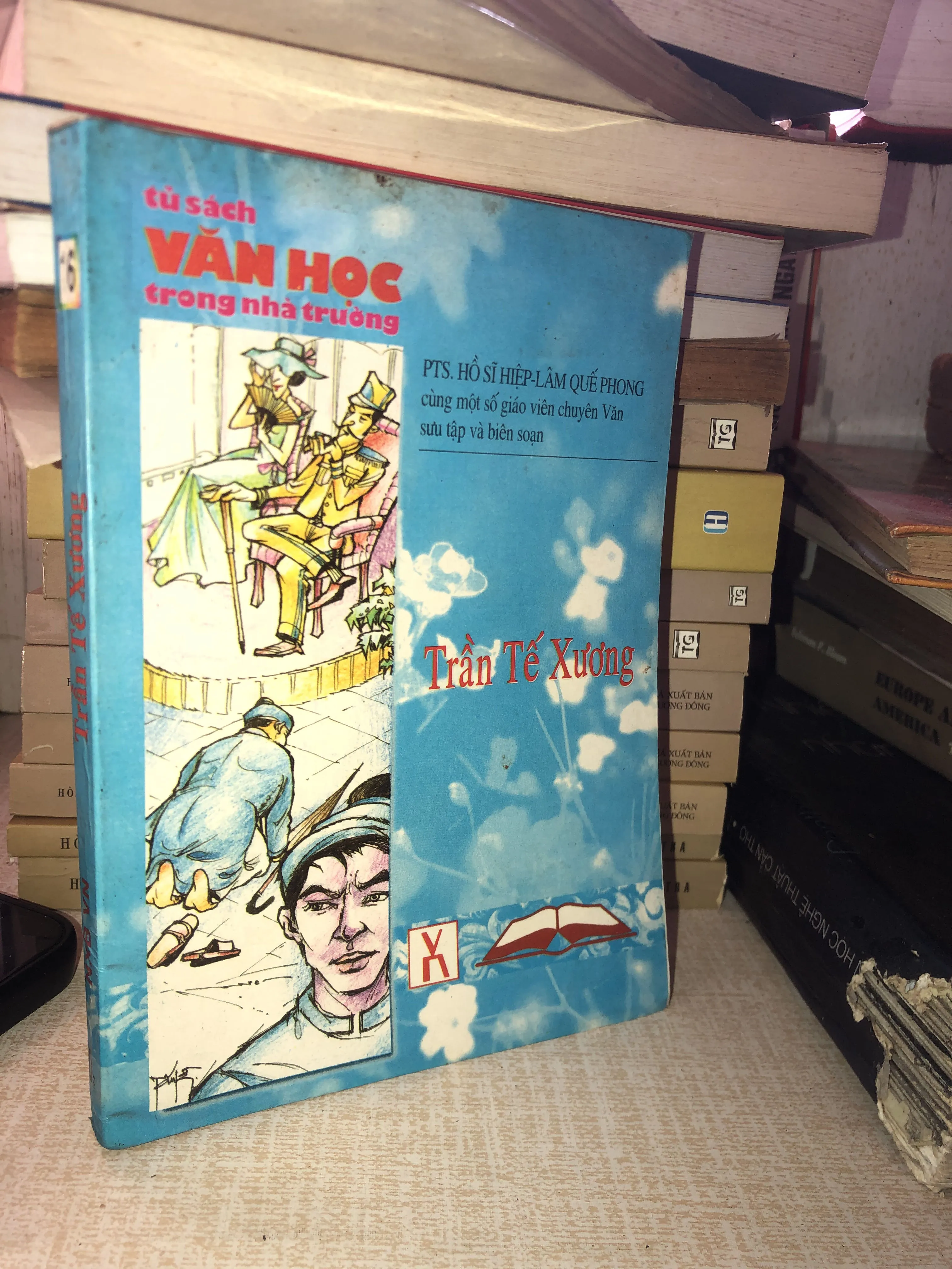Tủ sách văn học trong nhà tường Trần Tế Xương