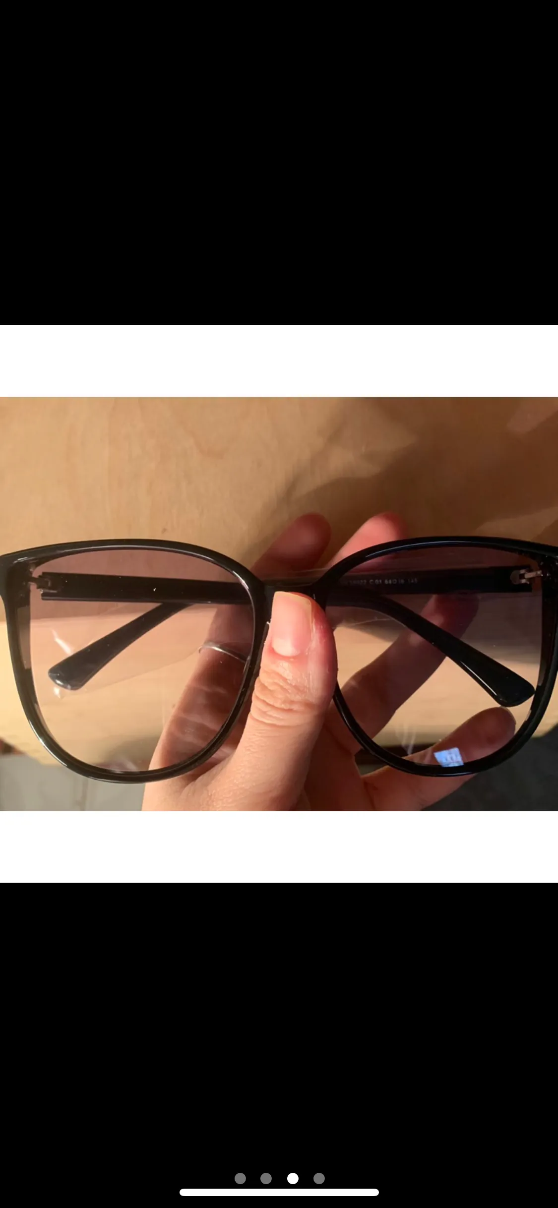 Kính mắt thời trang nam nữ khung nhựa trung tính màu đen