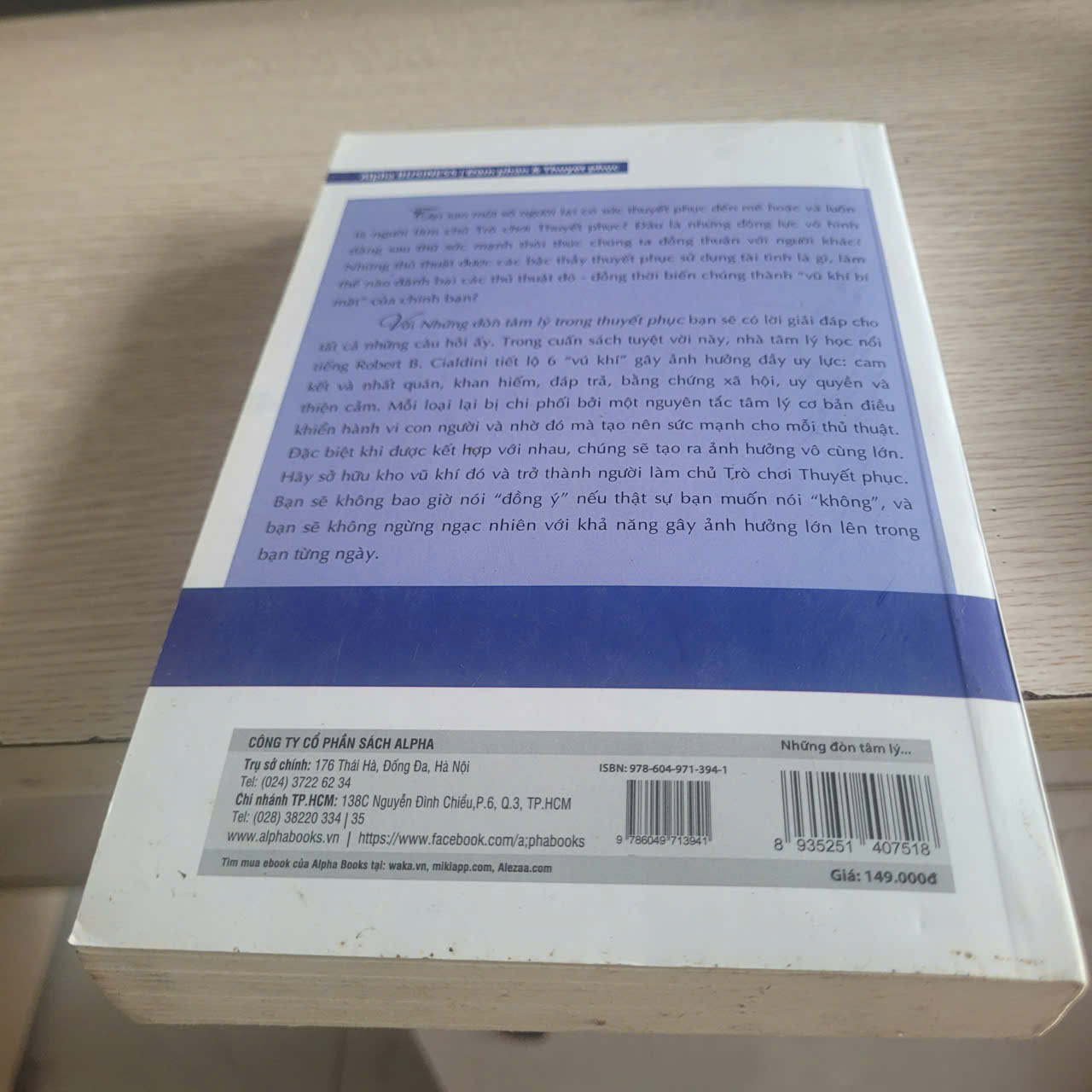 Những Đòn Tâm Lý Trong Thuyết Phục	Robert B. Cialdini 522548